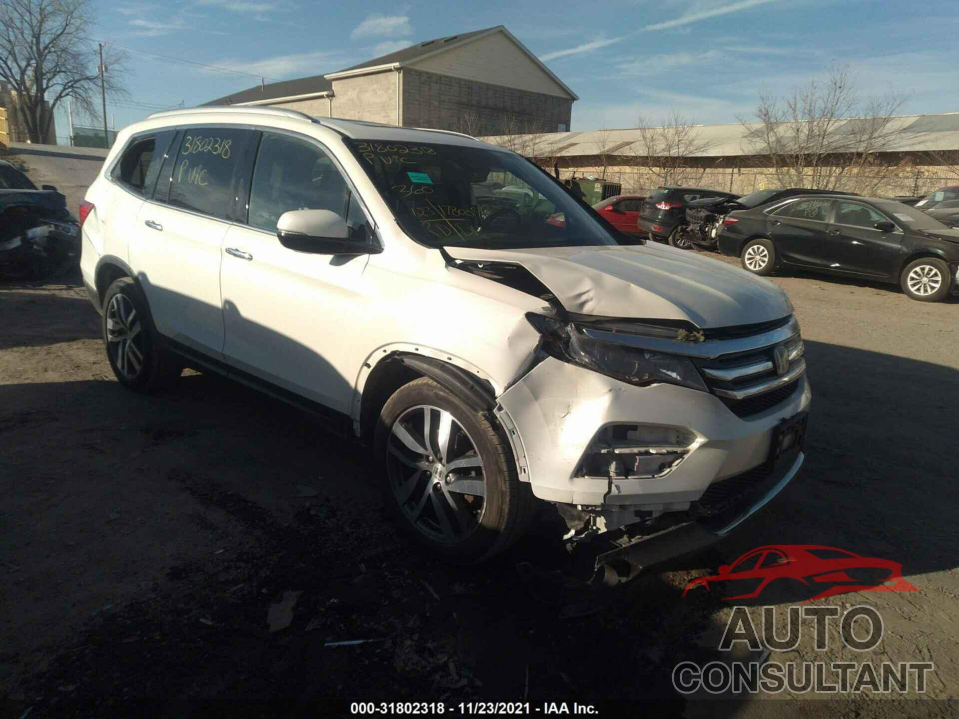 HONDA PILOT 2016 - 5FNYF6H07GB025417