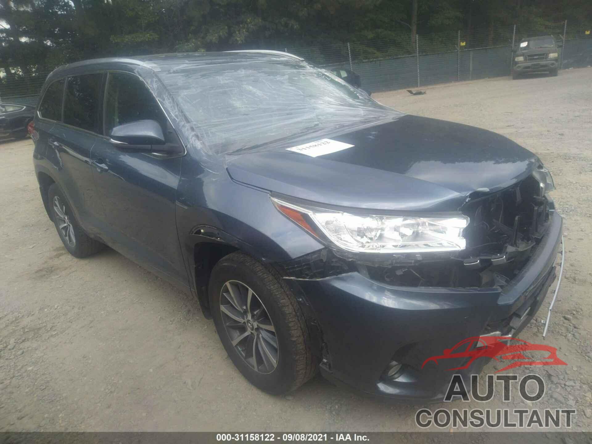 TOYOTA HIGHLANDER 2017 - 5TDJZRFH0HS436870