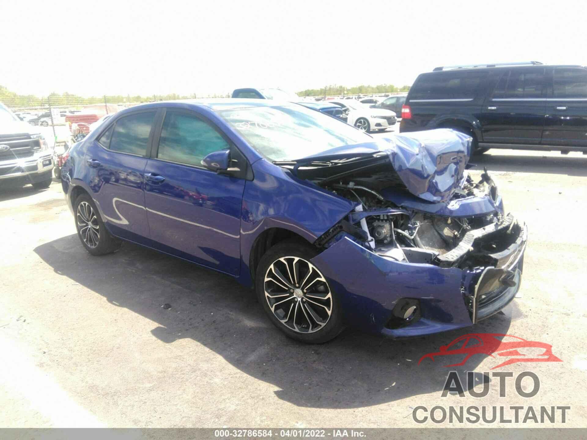 TOYOTA COROLLA 2016 - 5YFBURHE1GP534786