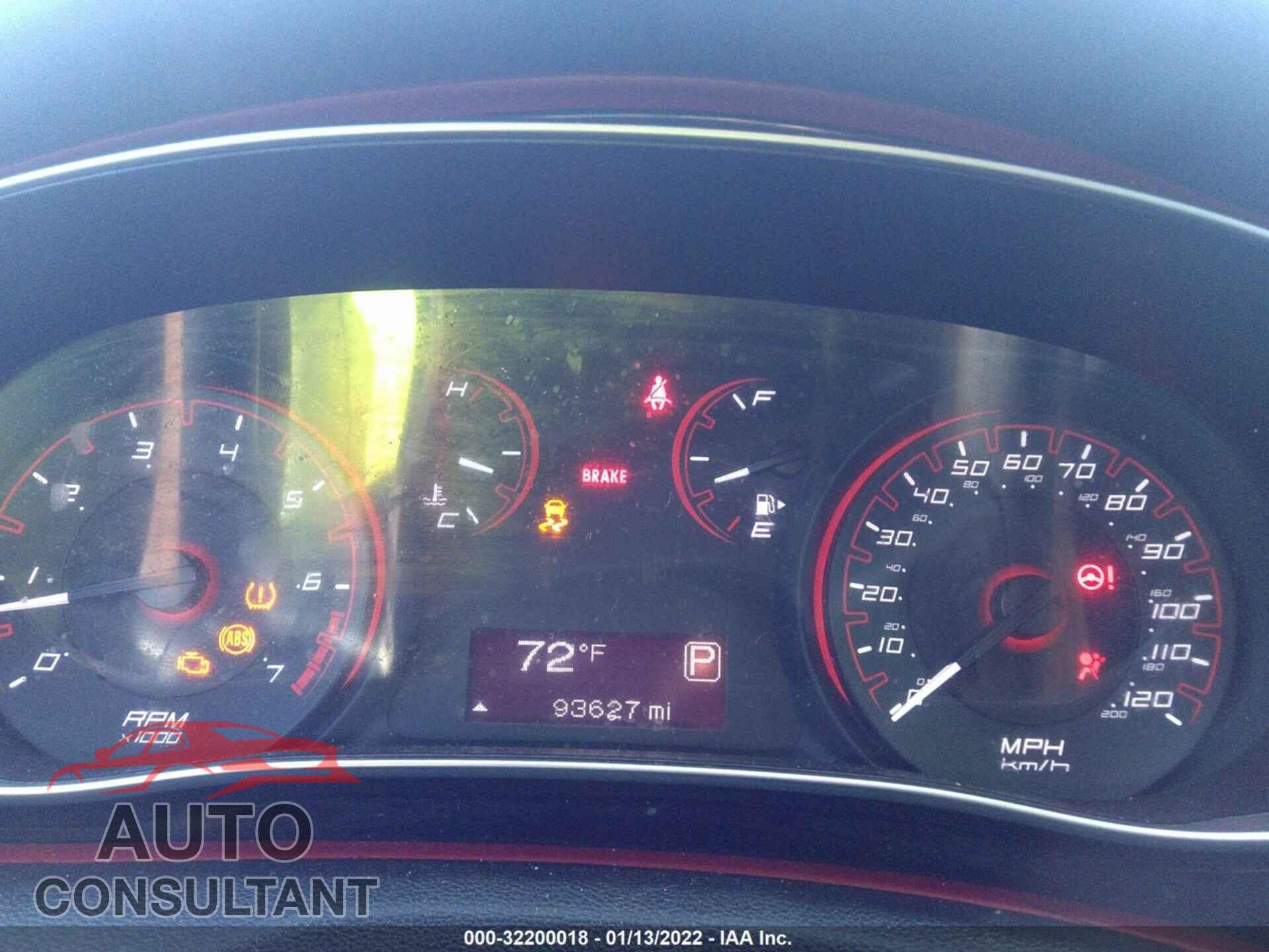 DODGE DART 2016 - 1C3CDFAA5GD624721