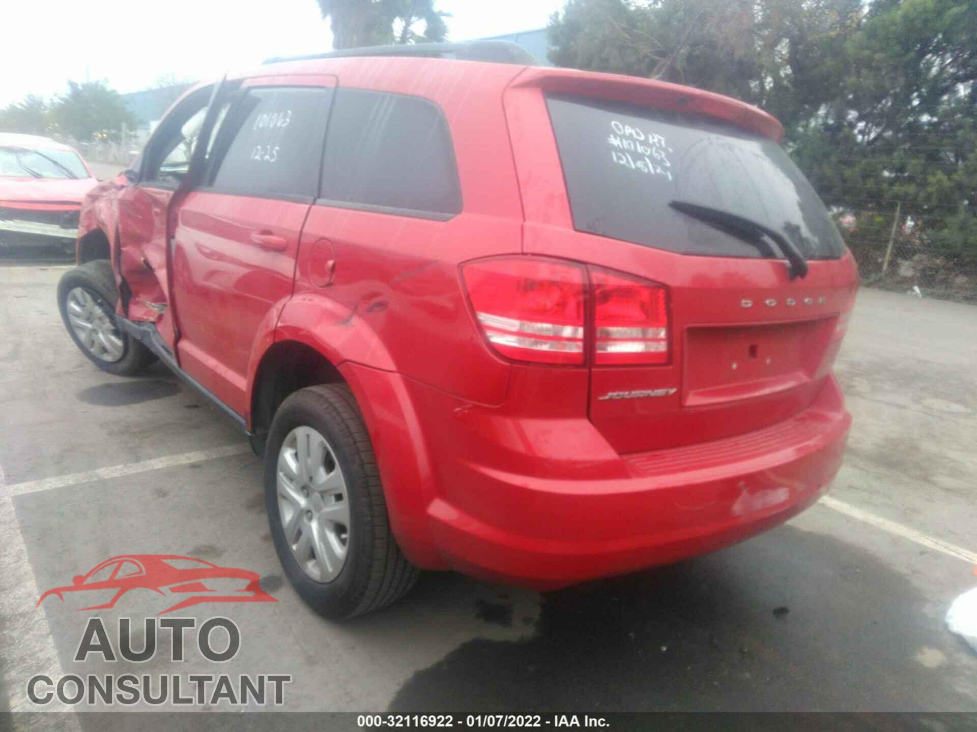 DODGE JOURNEY 2017 - 3C4PDCAB0HT609687