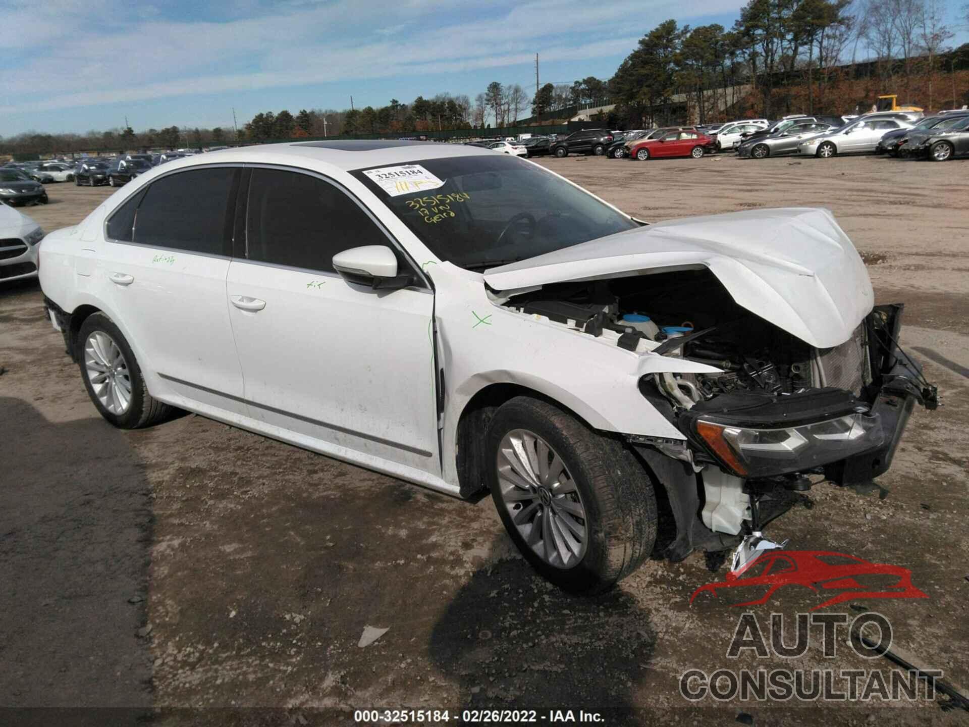 VOLKSWAGEN PASSAT 2017 - 1VWBT7A36HC084169