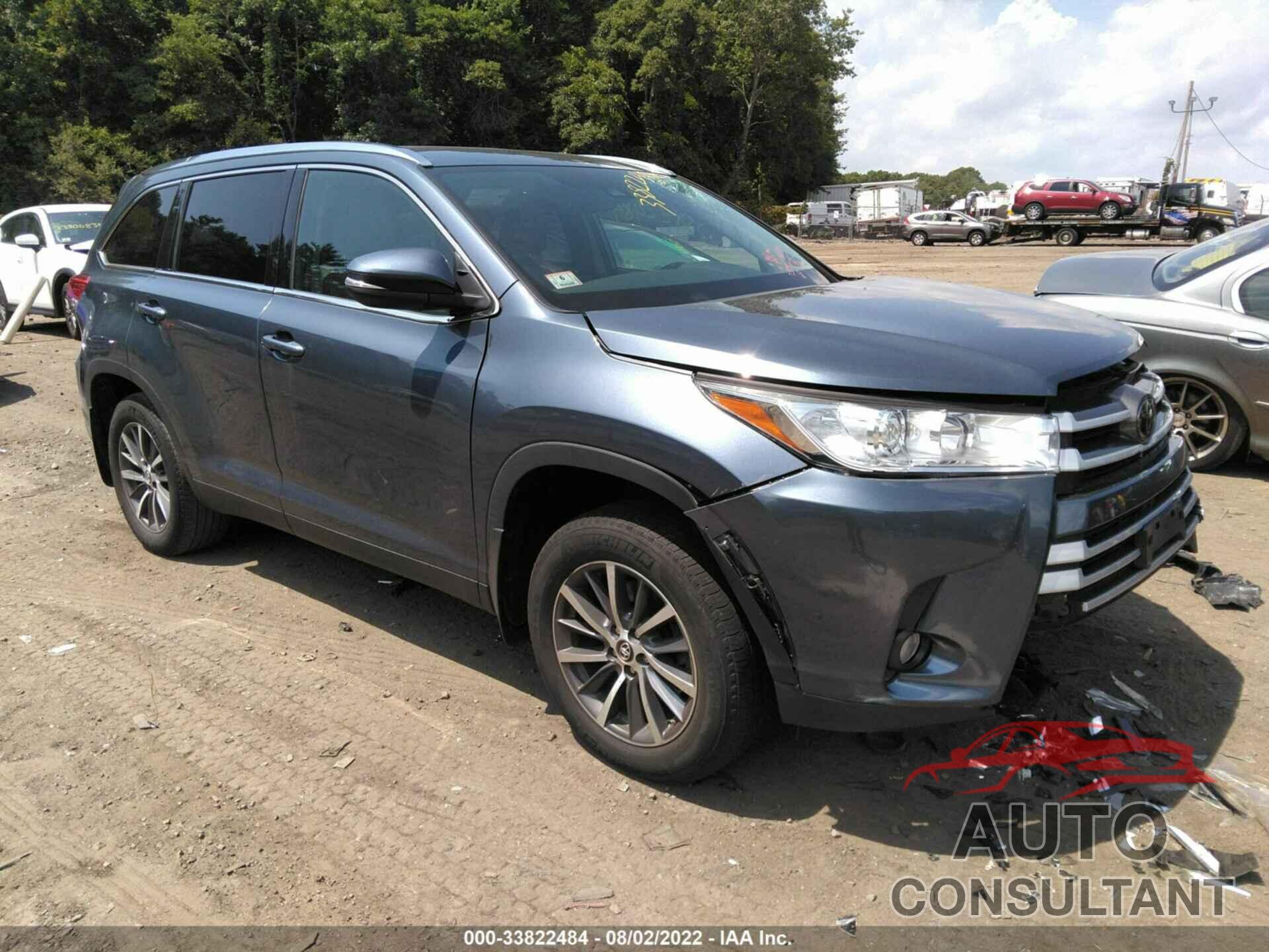 TOYOTA HIGHLANDER 2019 - 5TDJZRFH2KS996669