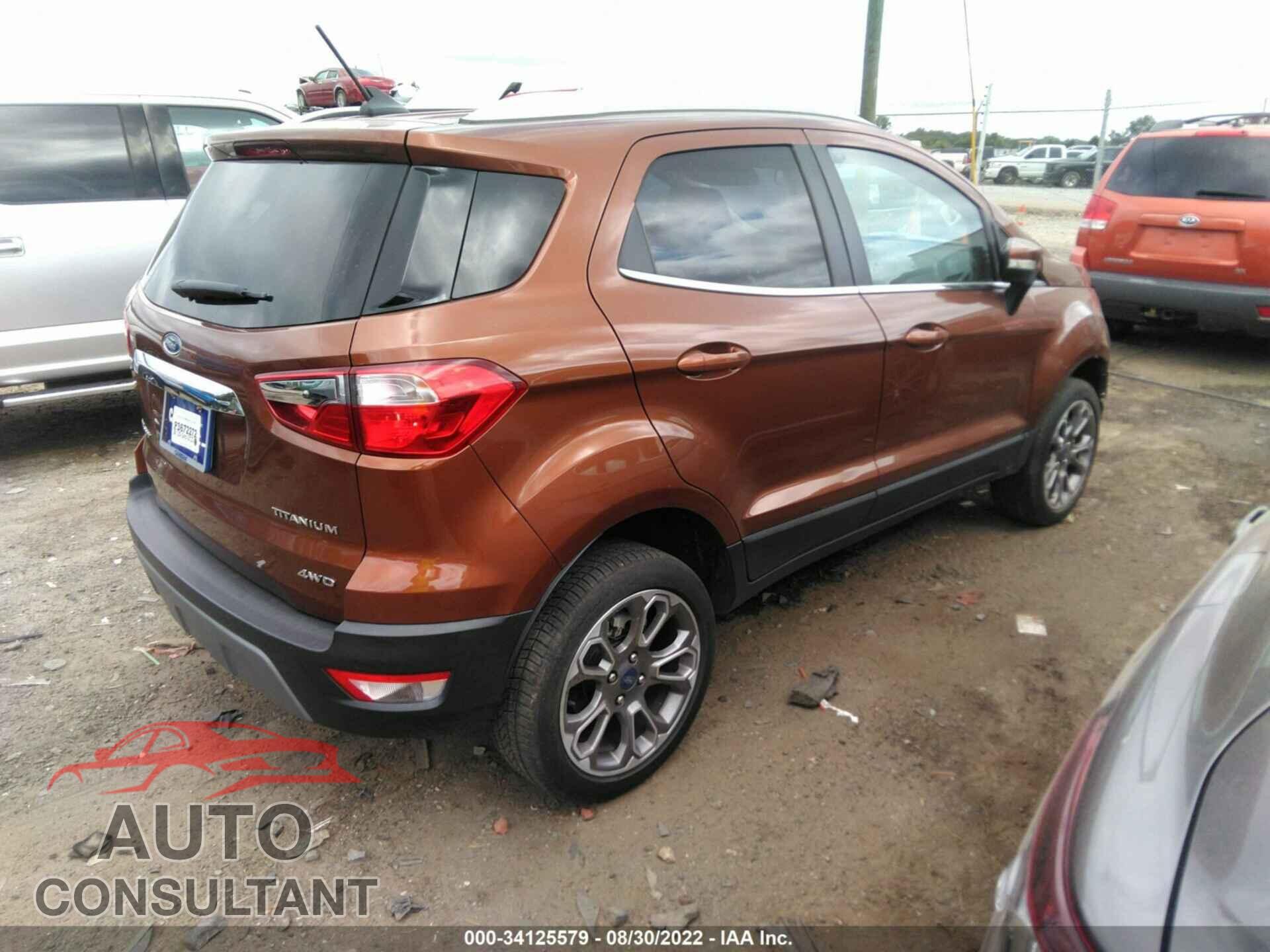 FORD ECOSPORT 2019 - MAJ6S3KLXKC289716