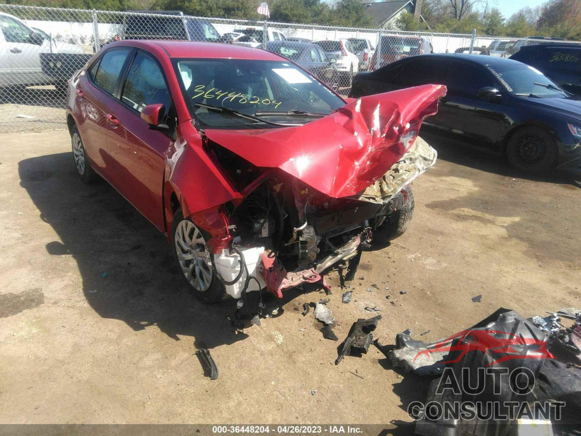 TOYOTA COROLLA 2017 - 2T1BURHE4HC841872