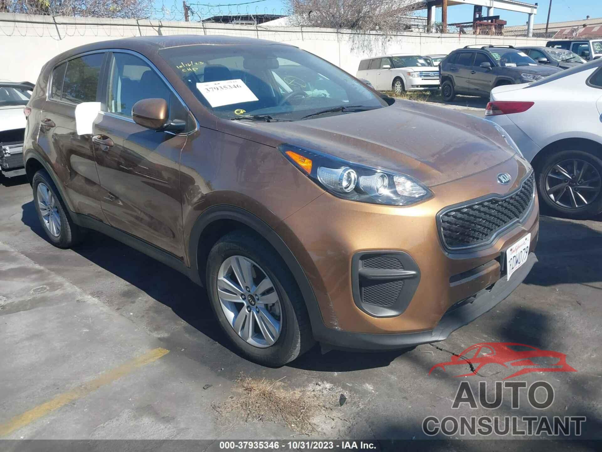 KIA SPORTAGE 2017 - KNDPM3AC2H7049832