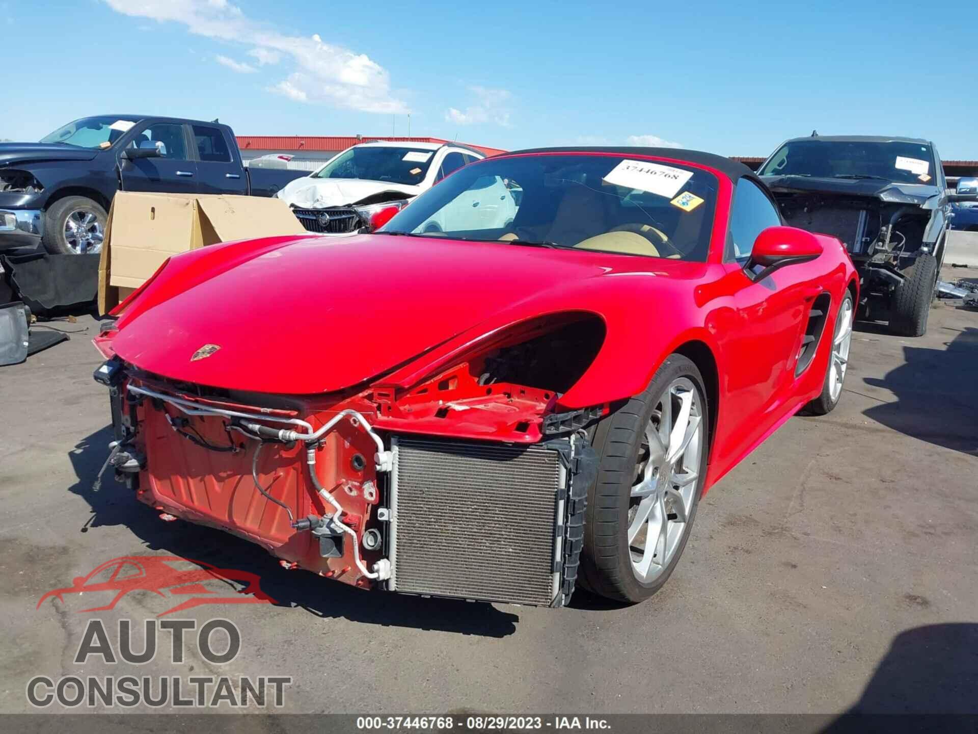 PORSCHE 718 BOXSTER 2017 - WP0CA2A85HS221121