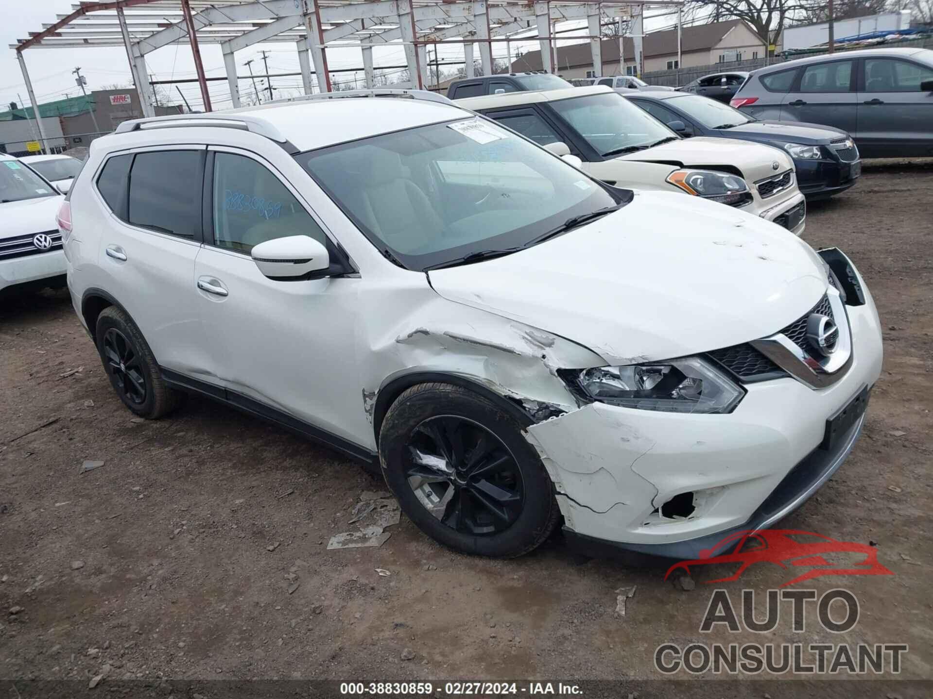 NISSAN ROGUE 2016 - KNMAT2MV6GP640485