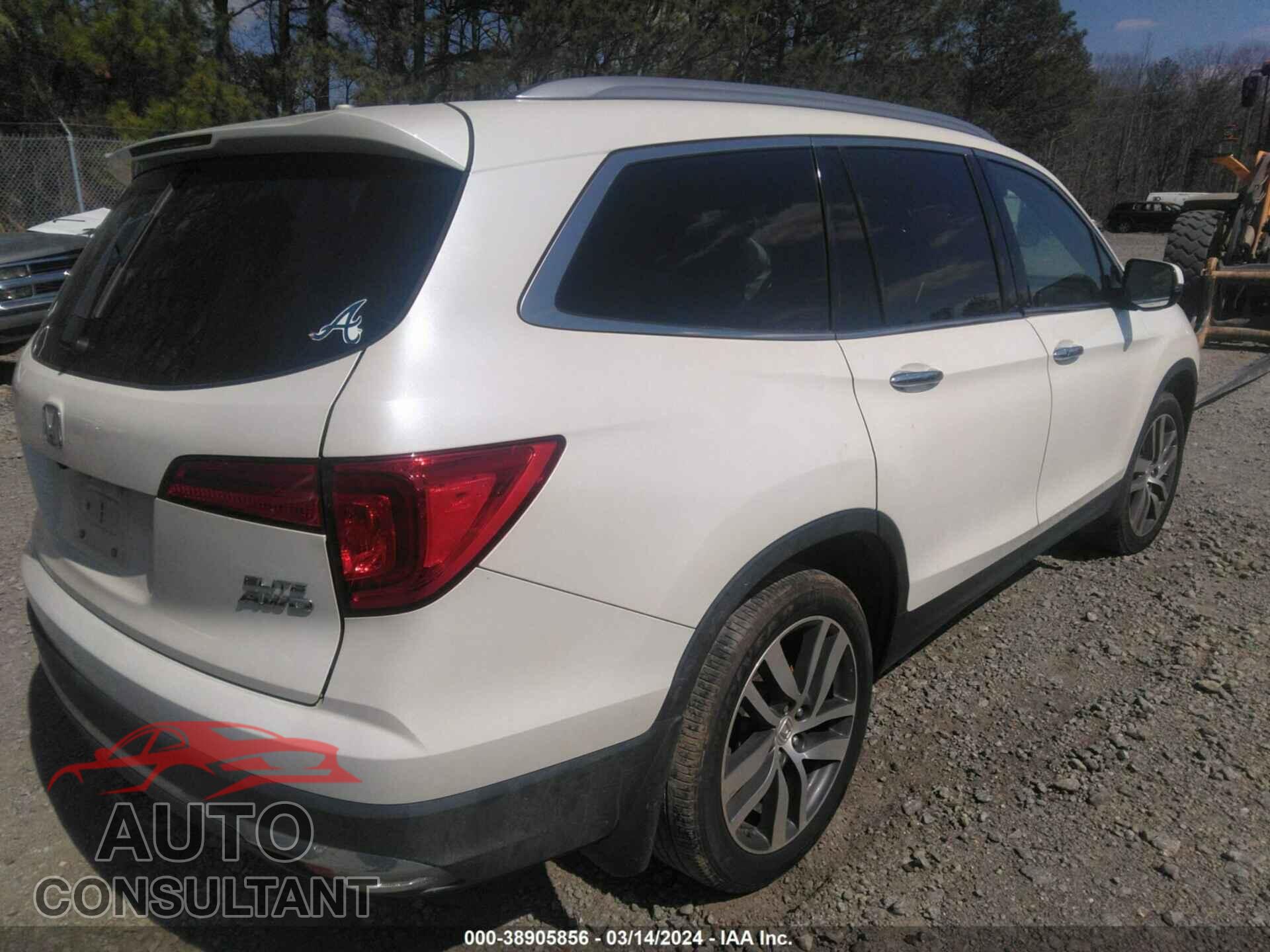 HONDA PILOT 2017 - 5FNYF6H09HB000164
