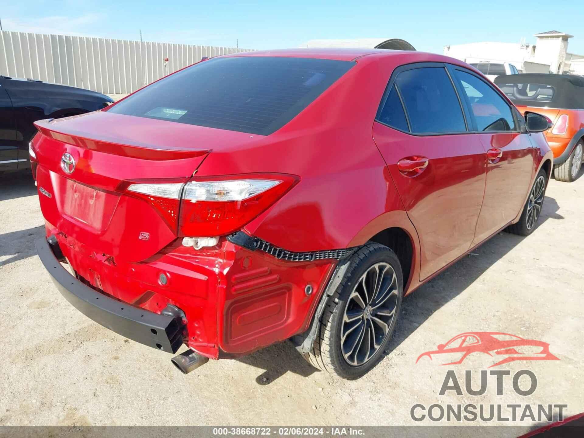 TOYOTA COROLLA 2016 - 5YFBURHE0GP370446