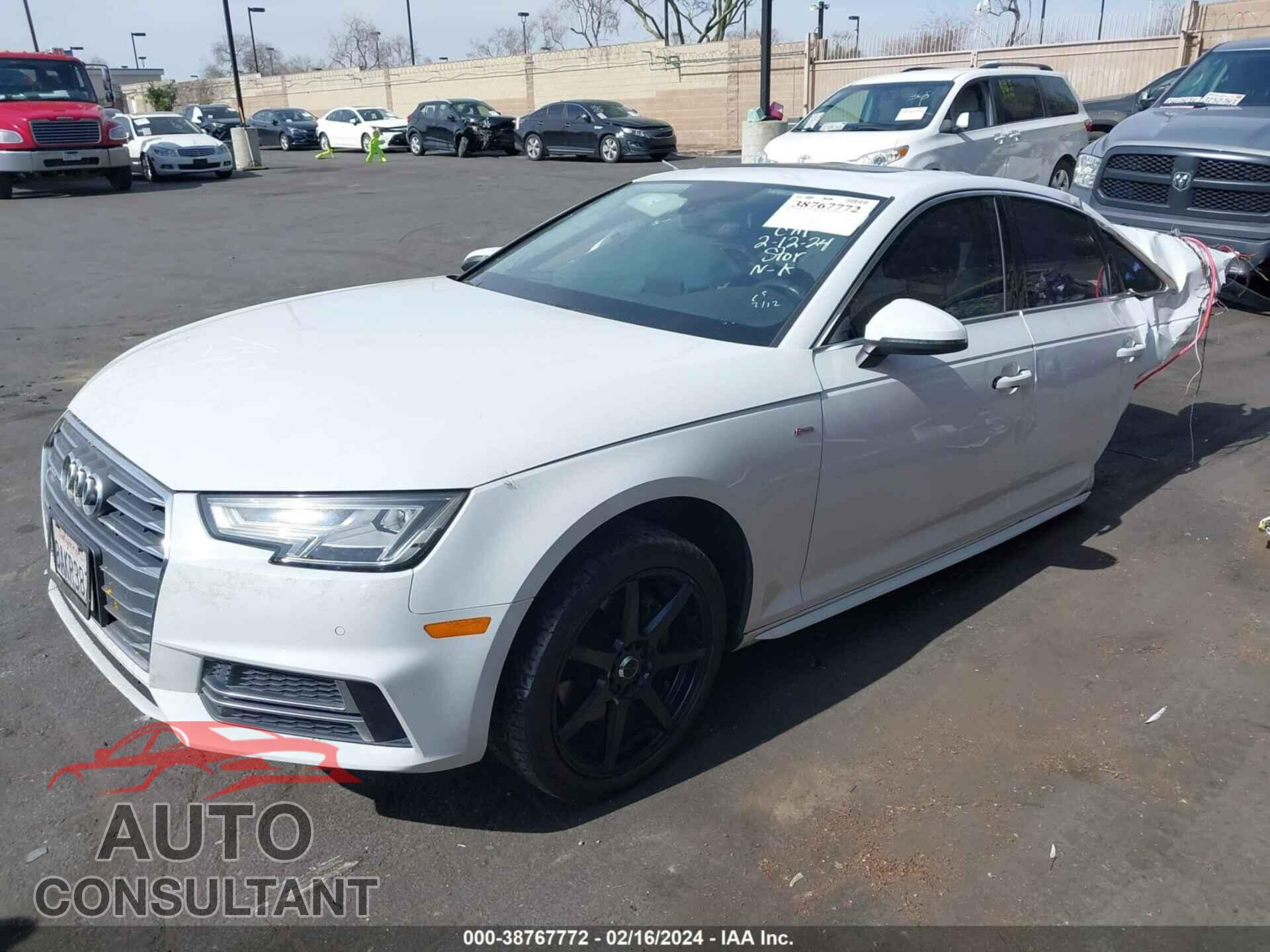 AUDI A4 2018 - WAULMAF49JA031368