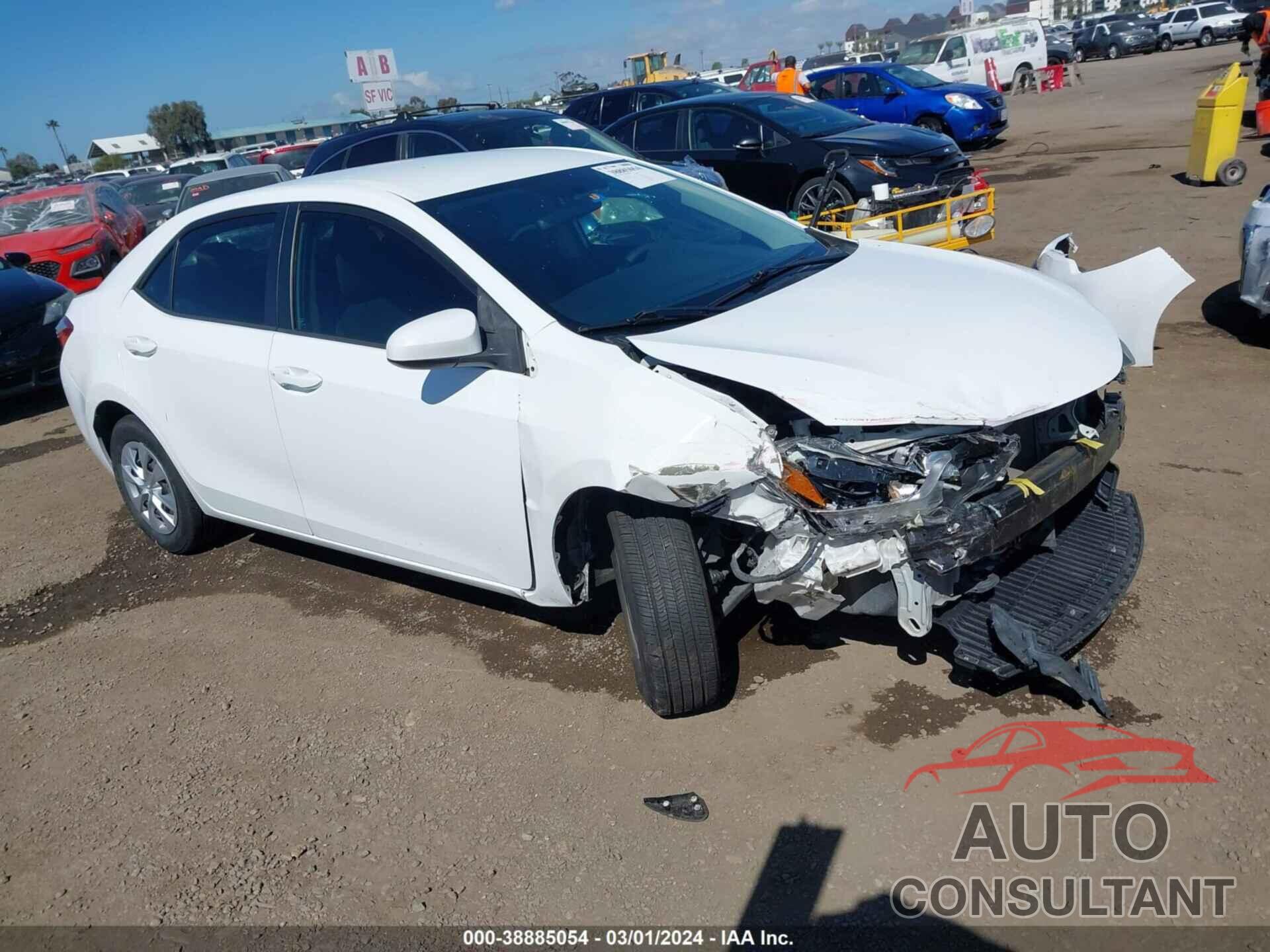 TOYOTA COROLLA 2016 - 5YFBURHE1PP378541