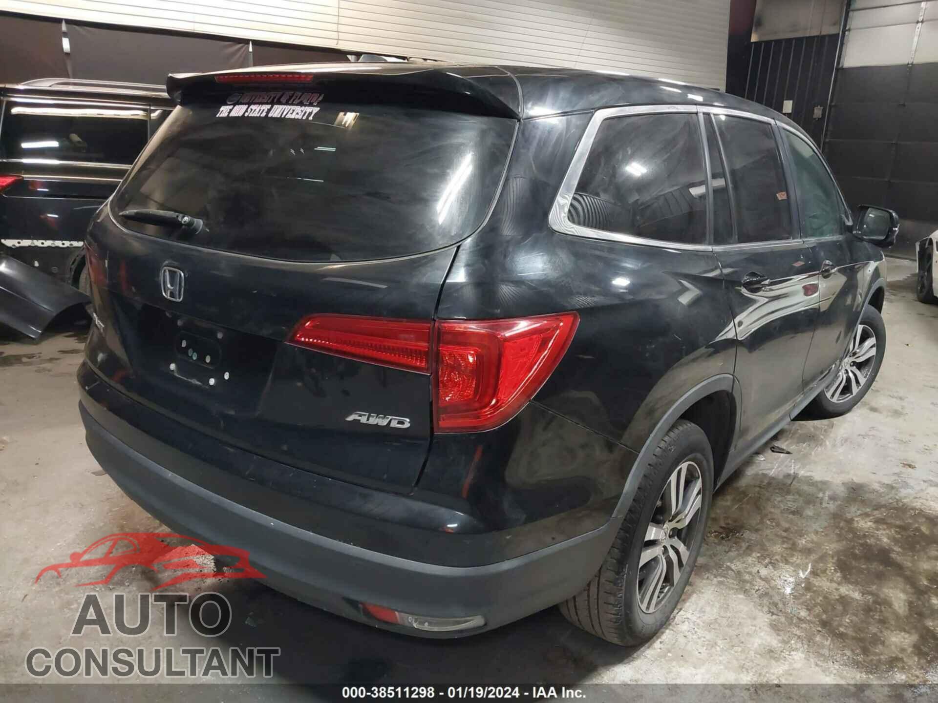 HONDA PILOT 2016 - 5FNYF6H31GB096204