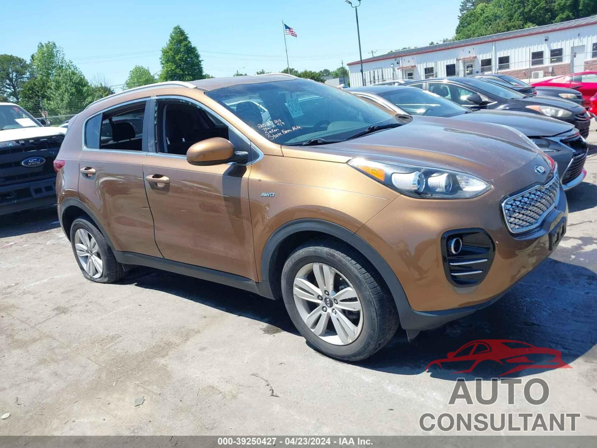 KIA SPORTAGE 2017 - KNDPMCACXH7086403