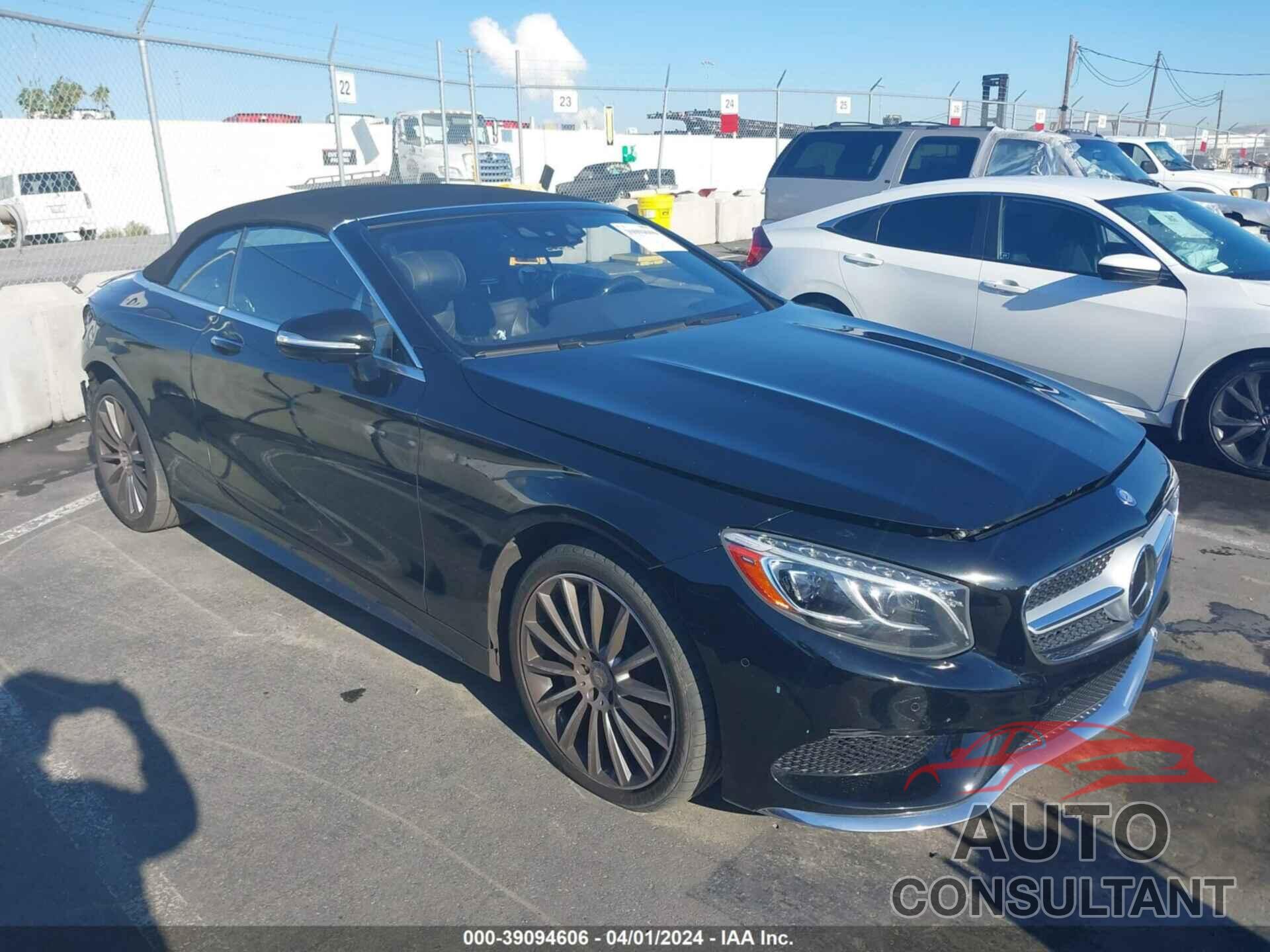 MERCEDES-BENZ S 550 2017 - WDDXK8CB8HA020707