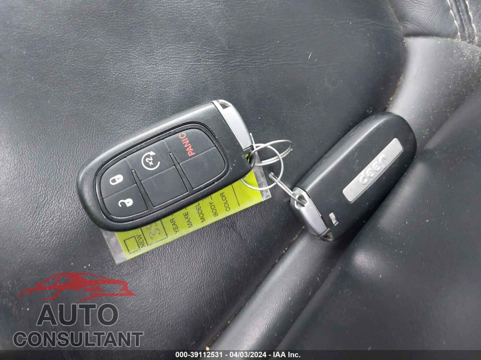 JEEP CHEROKEE 2017 - 1C4PJMDB9HW511407