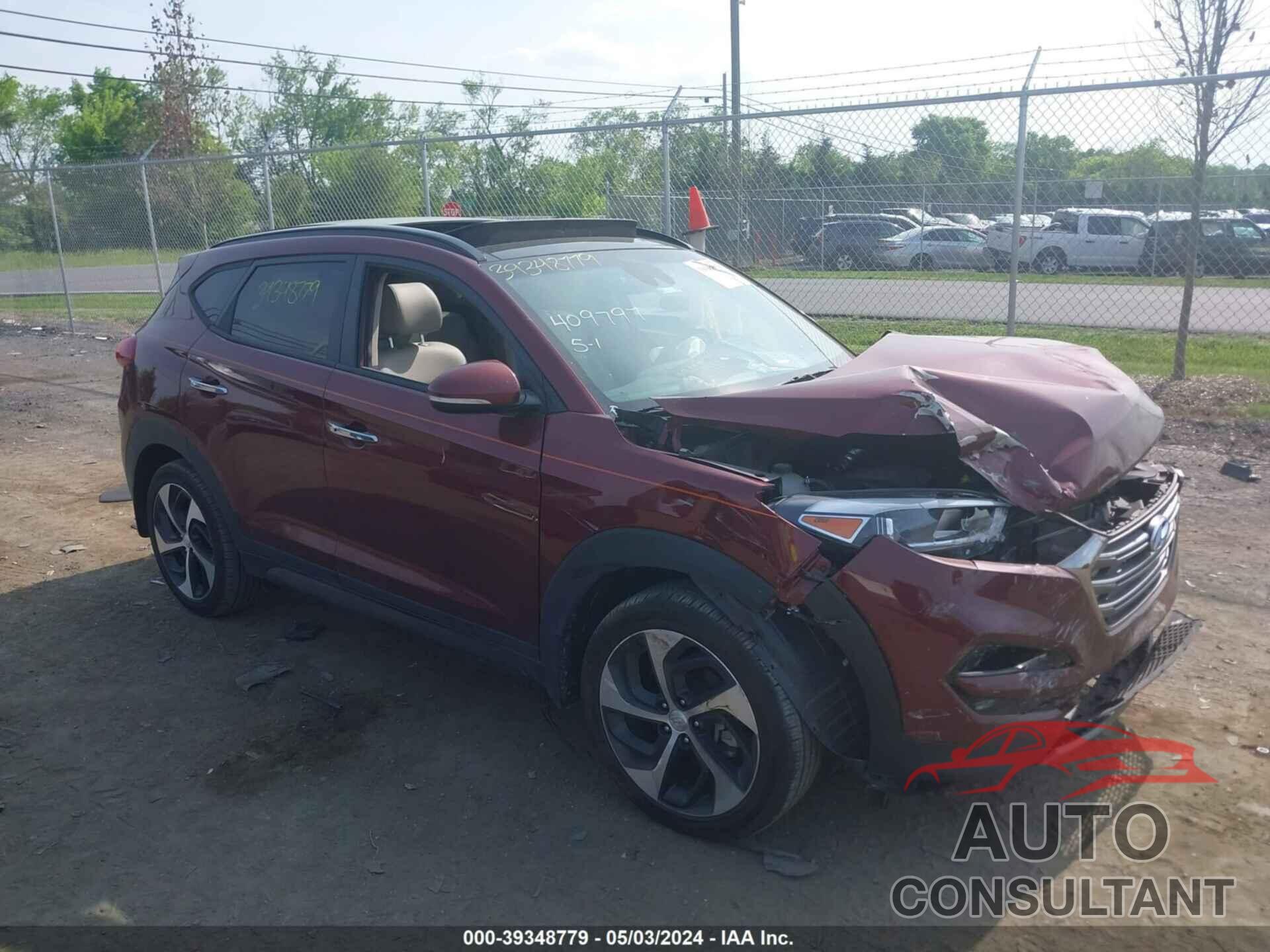 HYUNDAI TUCSON 2016 - KM8J3CA24GU114529