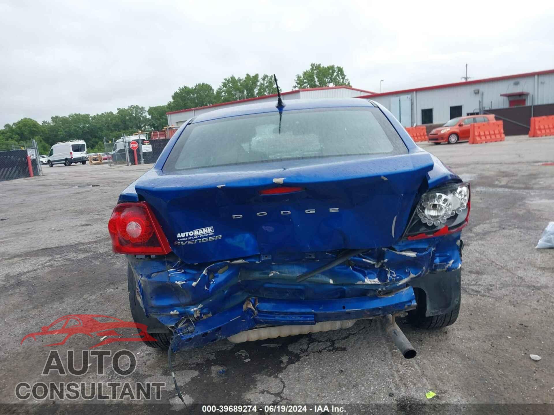 DODGE AVENGER 2013 - 1C3CDZAB3DN710092