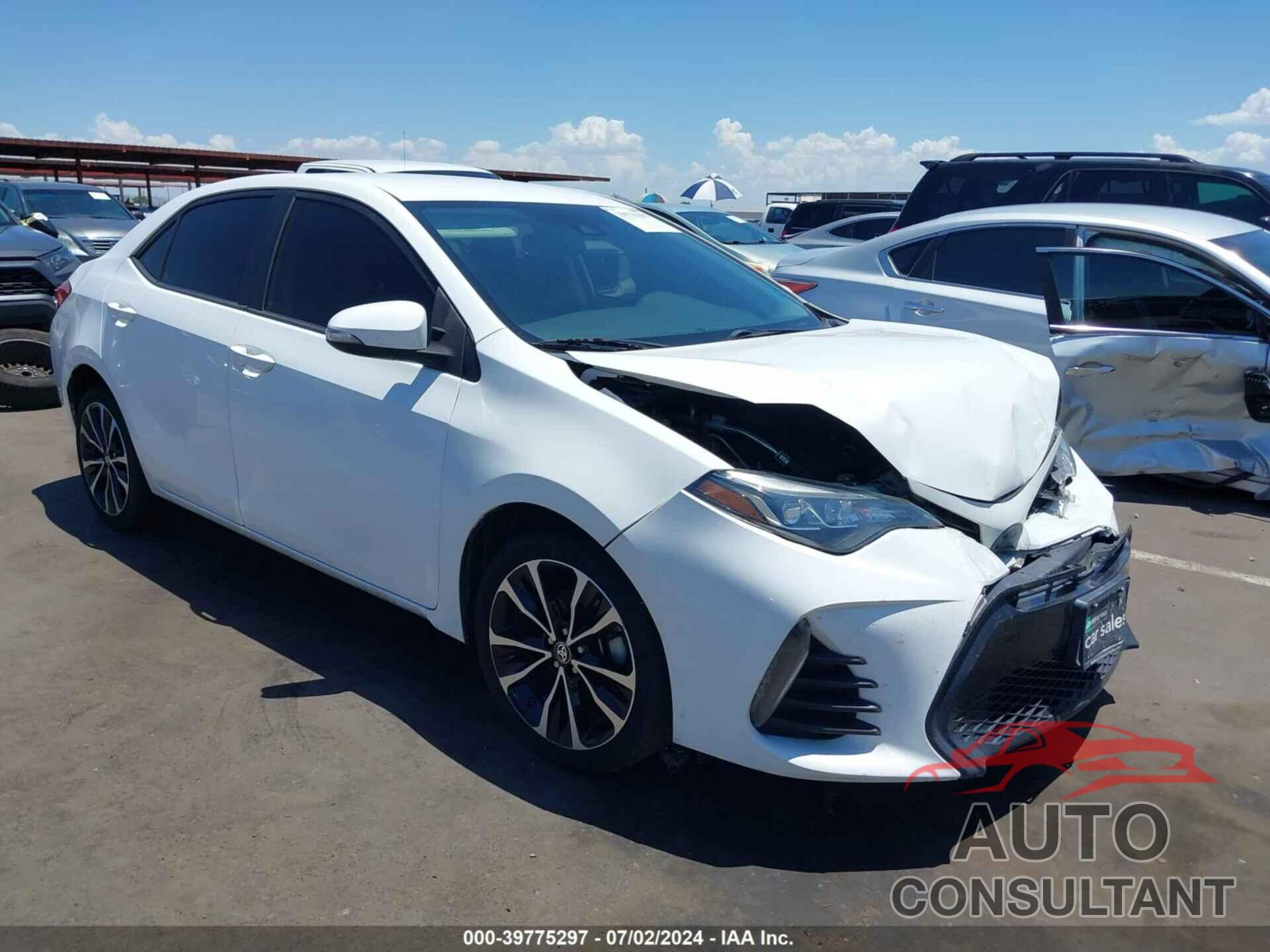 TOYOTA COROLLA 2019 - 2T1BURHE5KC172924