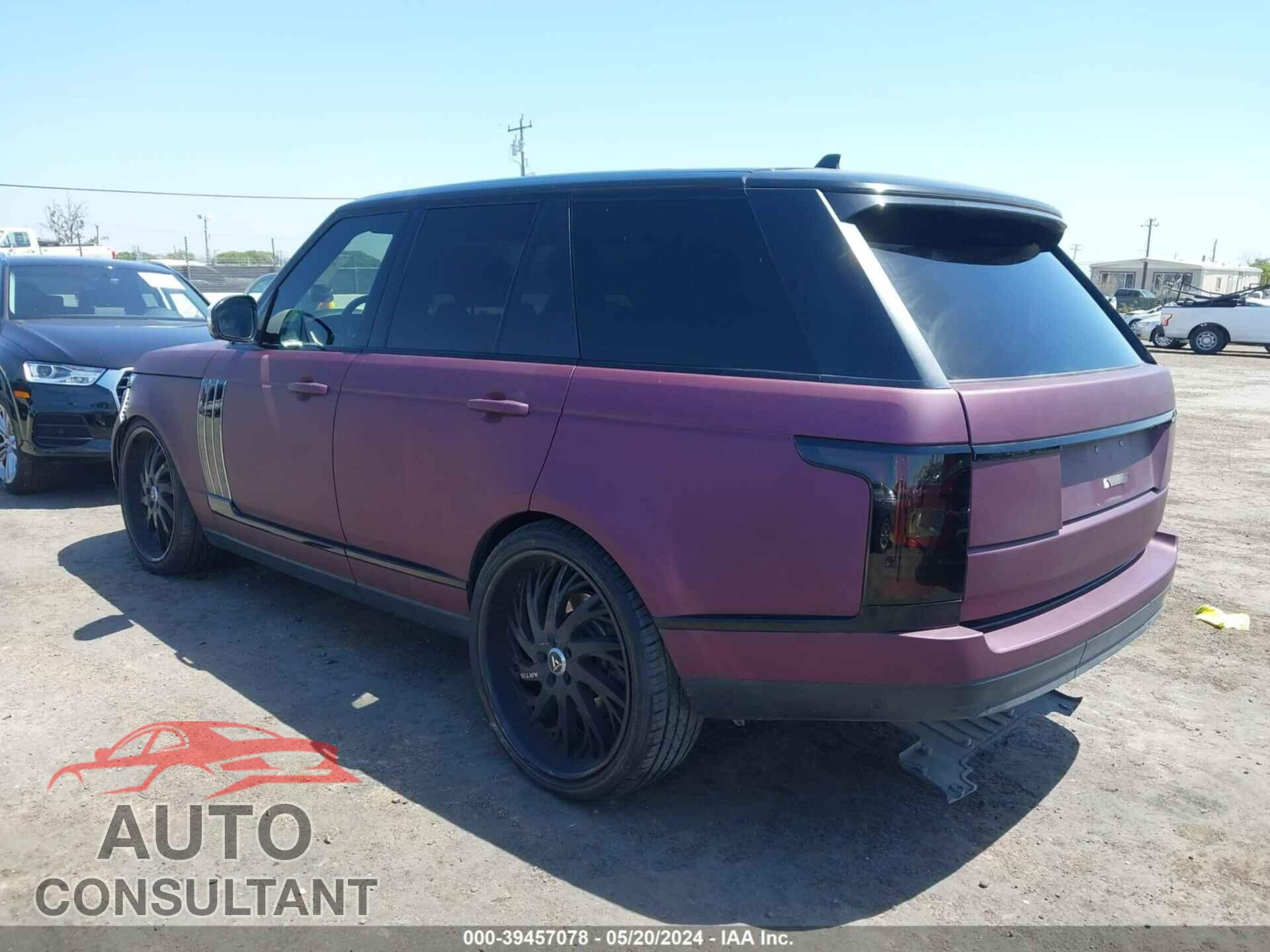 LAND ROVER RANGE ROVER 2016 - SALGS2VF4GA251943