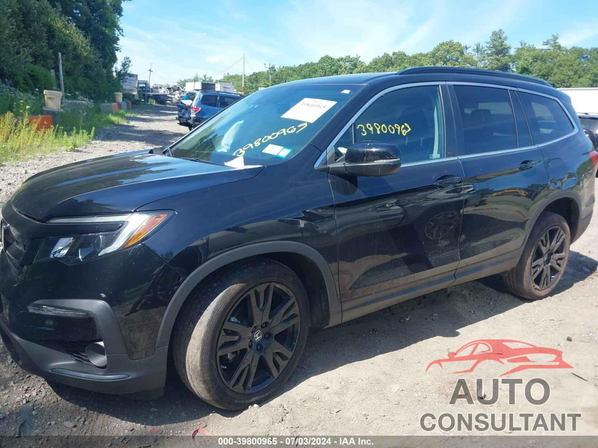 HONDA PILOT 2022 - 5FNYF6H22NB040969