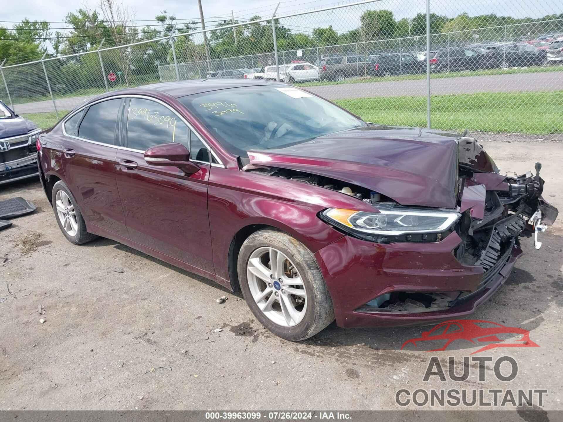 FORD FUSION 2018 - 3FA6P0HD9JR135157