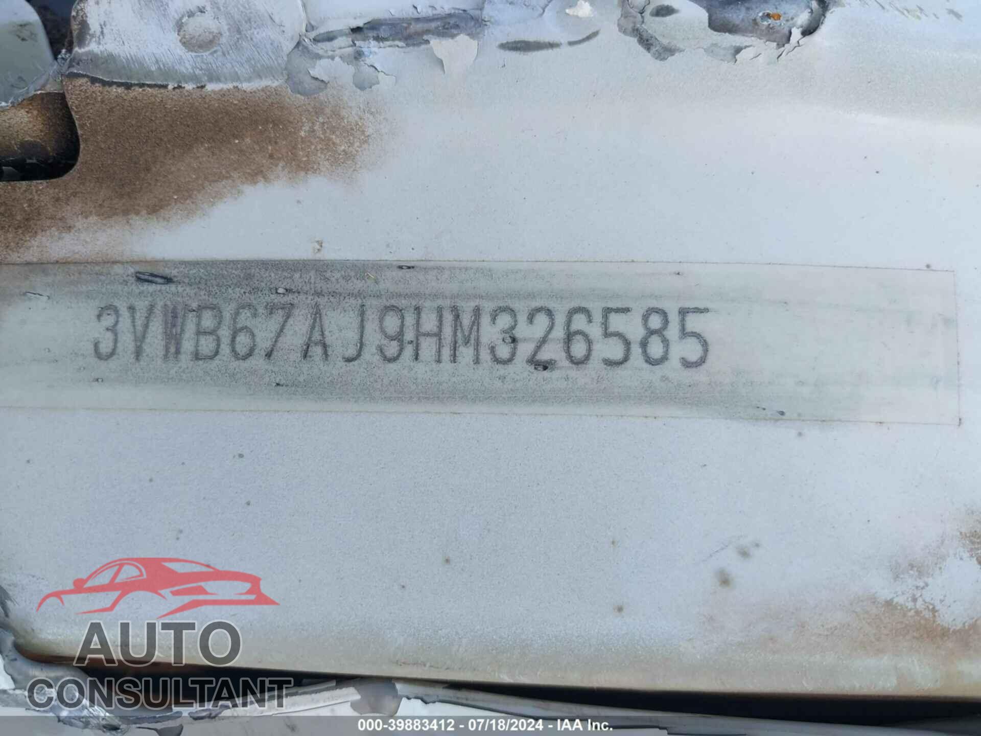 VOLKSWAGEN JETTA 2017 - 3VWB67AJ9HM326585