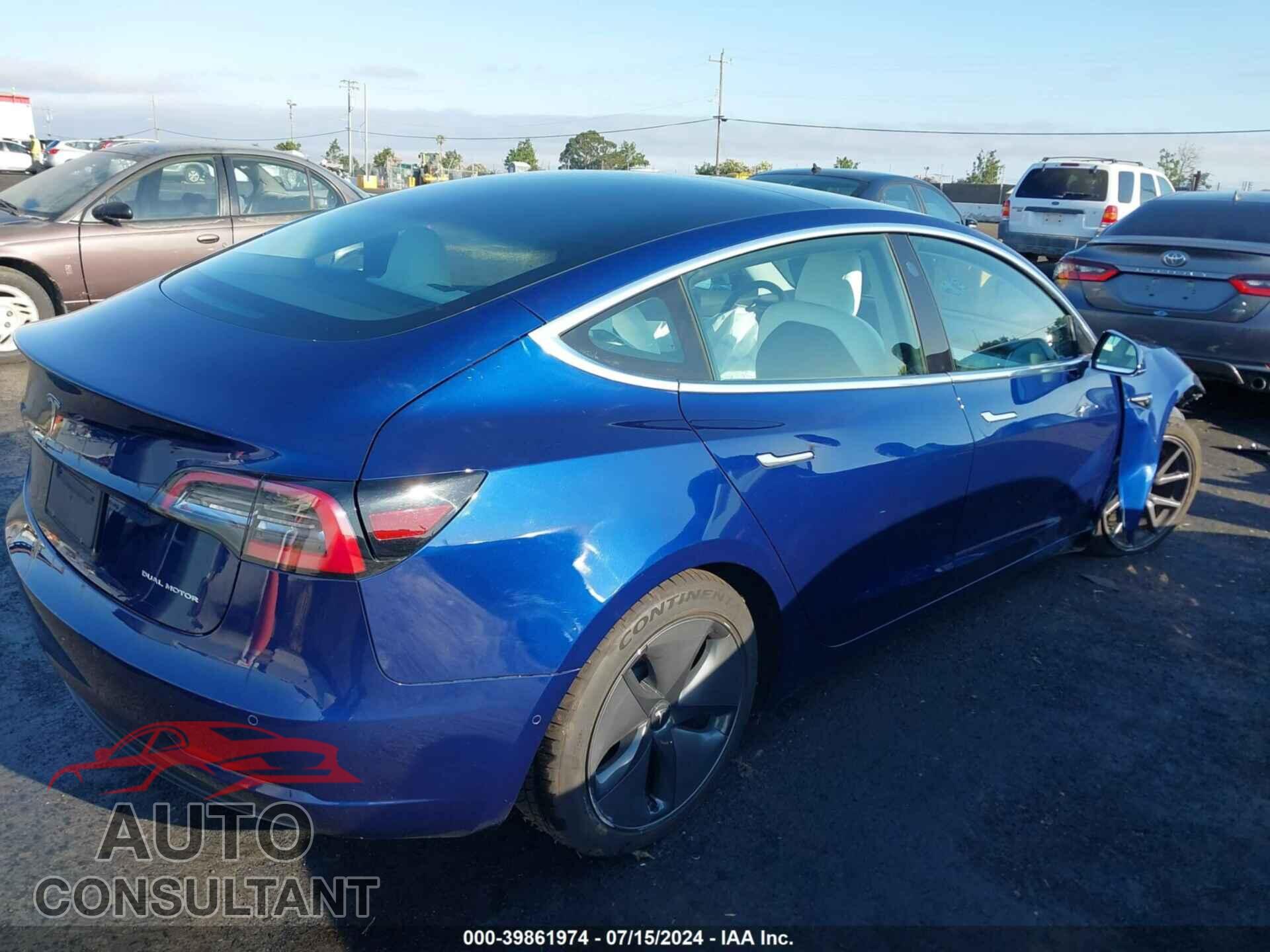 TESLA MODEL 3 2019 - 5YJ3E1EB6KF391075