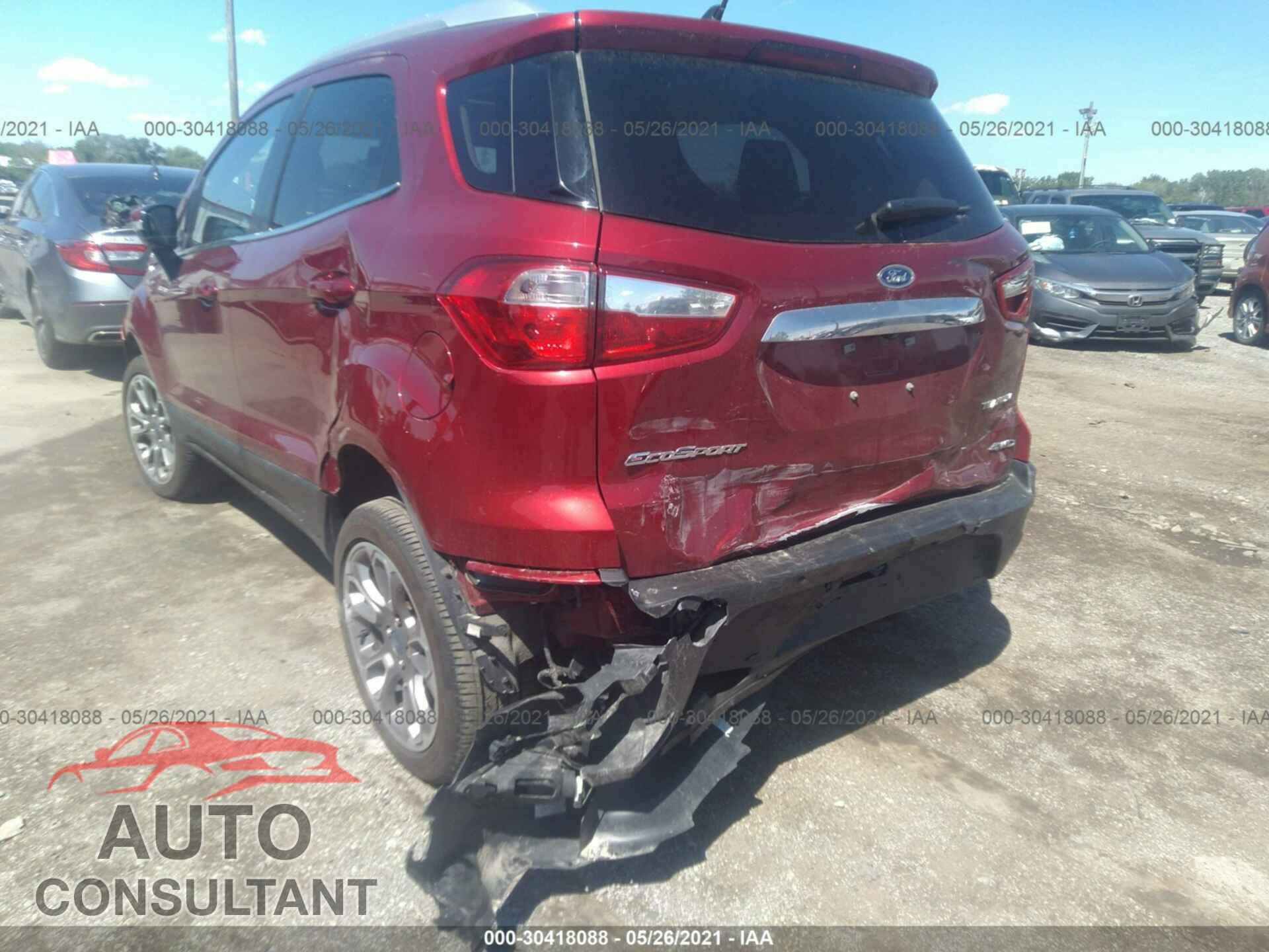 FORD ECOSPORT 2019 - MAJ6S3KL9KC300401