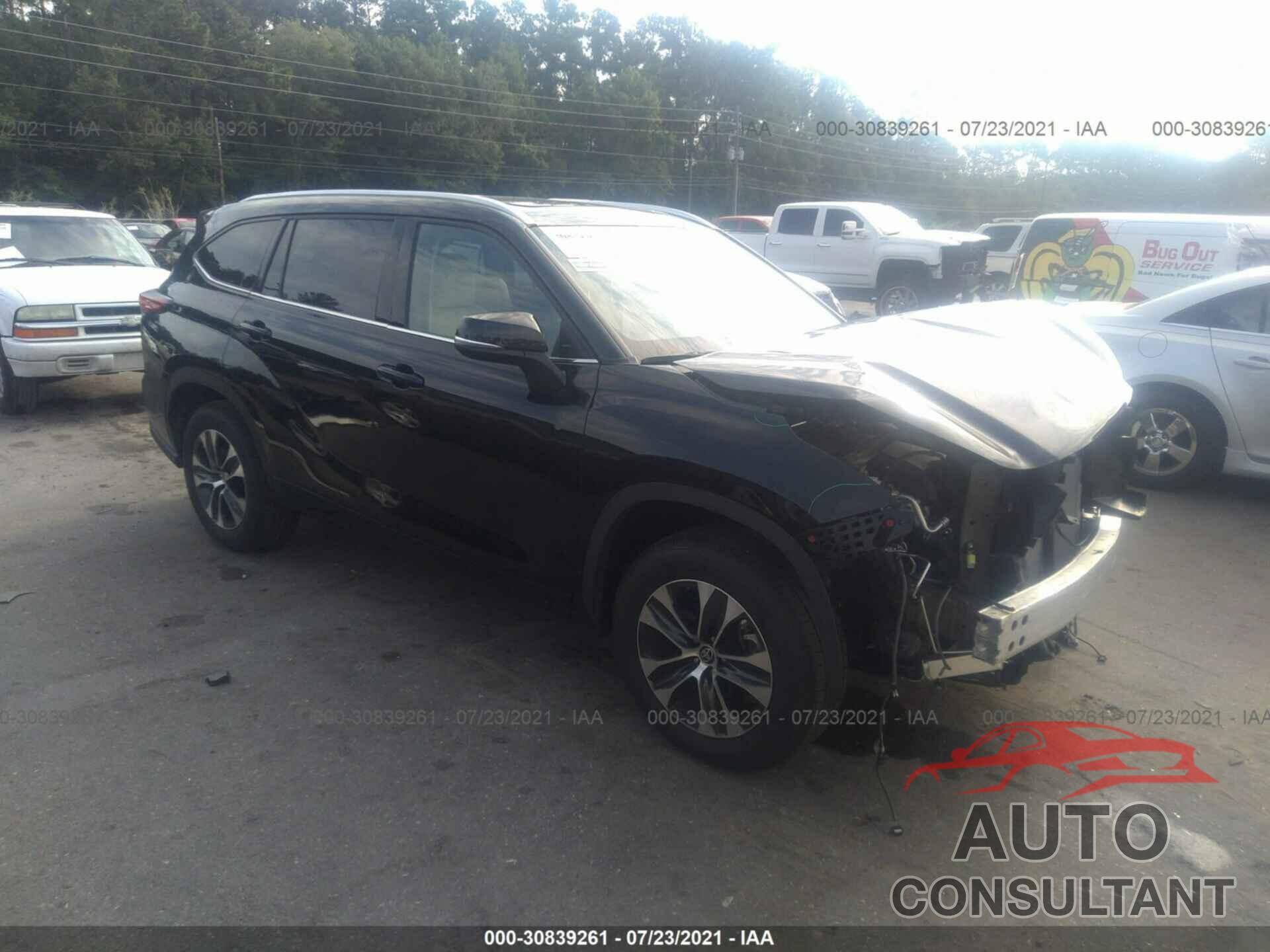 TOYOTA HIGHLANDER 2021 - 5TDGZRAH8MS058048