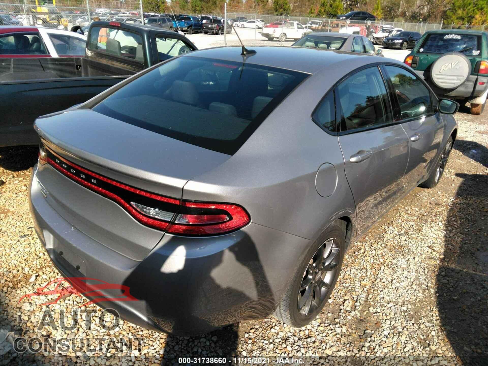DODGE DART 2016 - 1C3CDFAA6GD516527