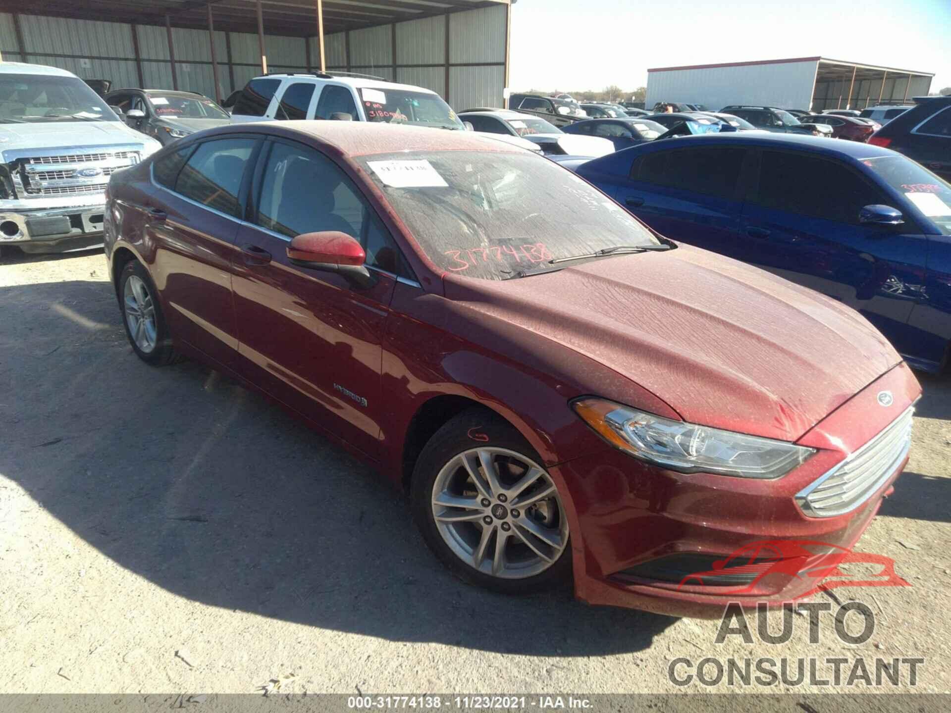 FORD FUSION HYBRID 2018 - 3FA6P0LU8JR173440