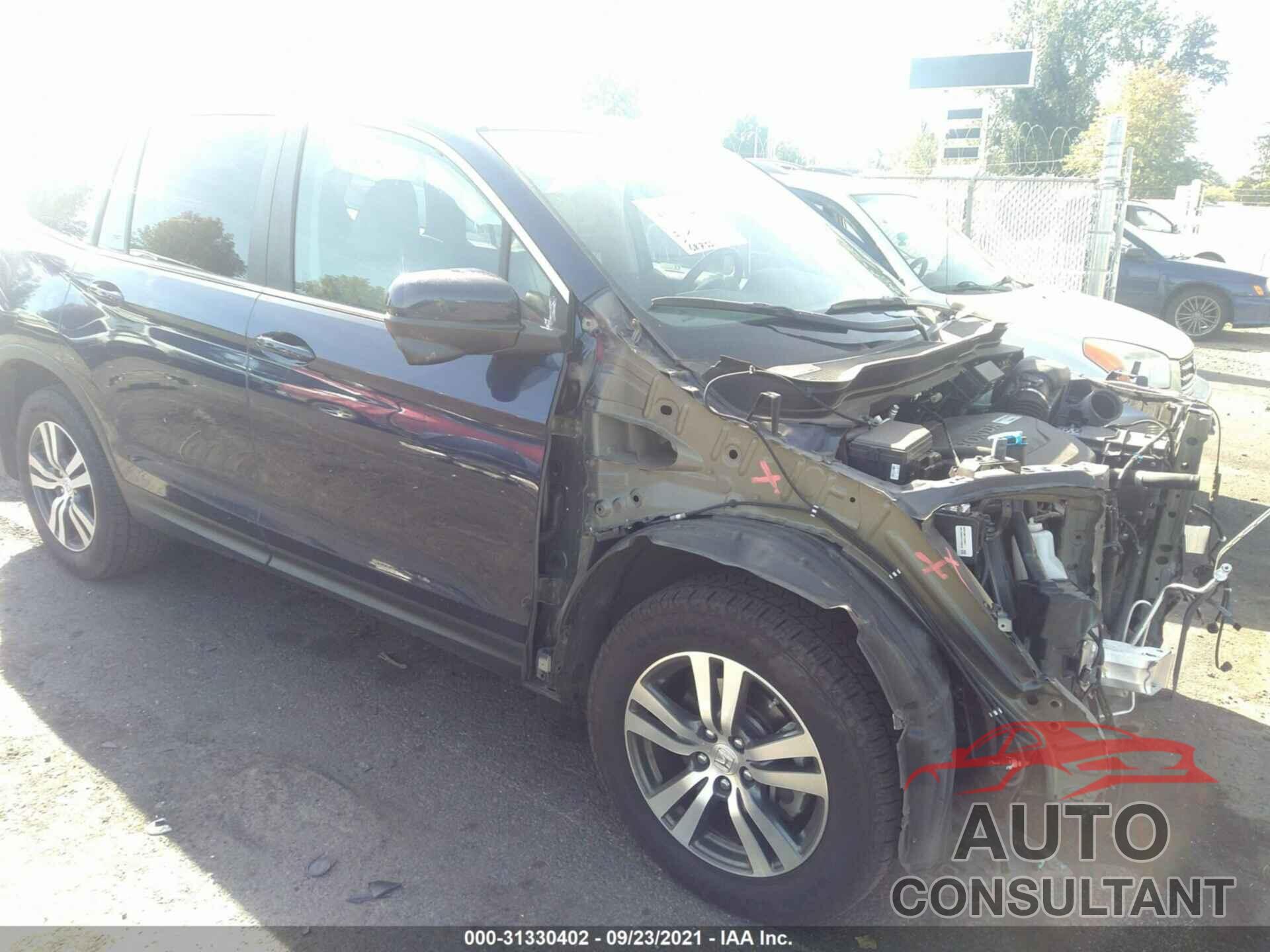 HONDA PILOT 2017 - 5FNYF6H56HB089851