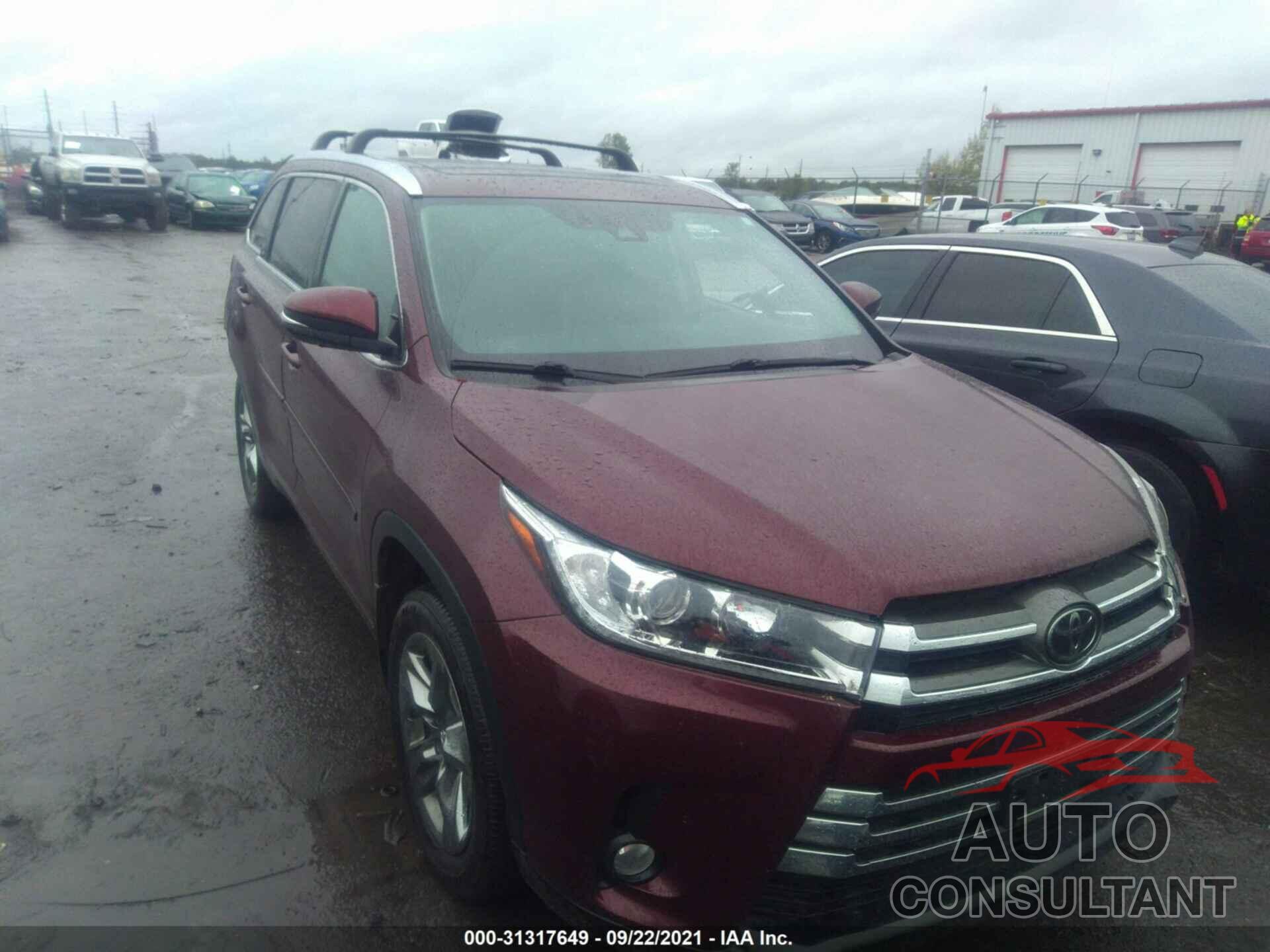 TOYOTA HIGHLANDER 2018 - 5TDDZRFHXJS871530