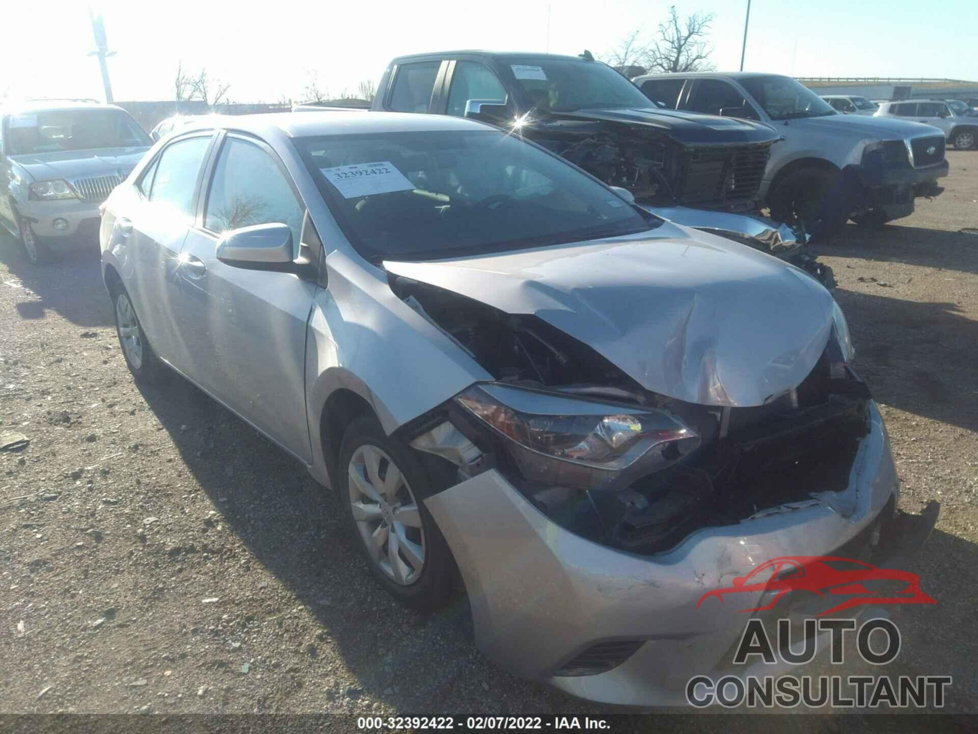 TOYOTA COROLLA 2016 - 5YFBURHE2GP508794