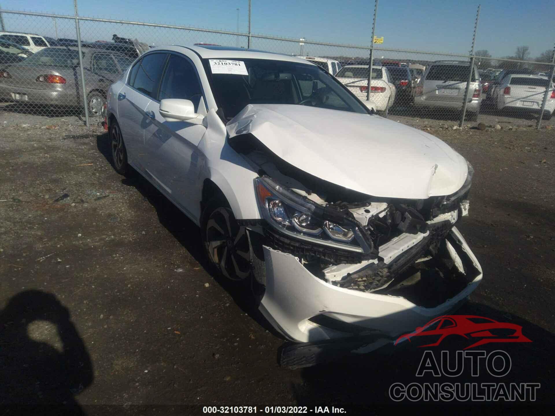 HONDA ACCORD SEDAN 2016 - 1HGCR2F83GA045435