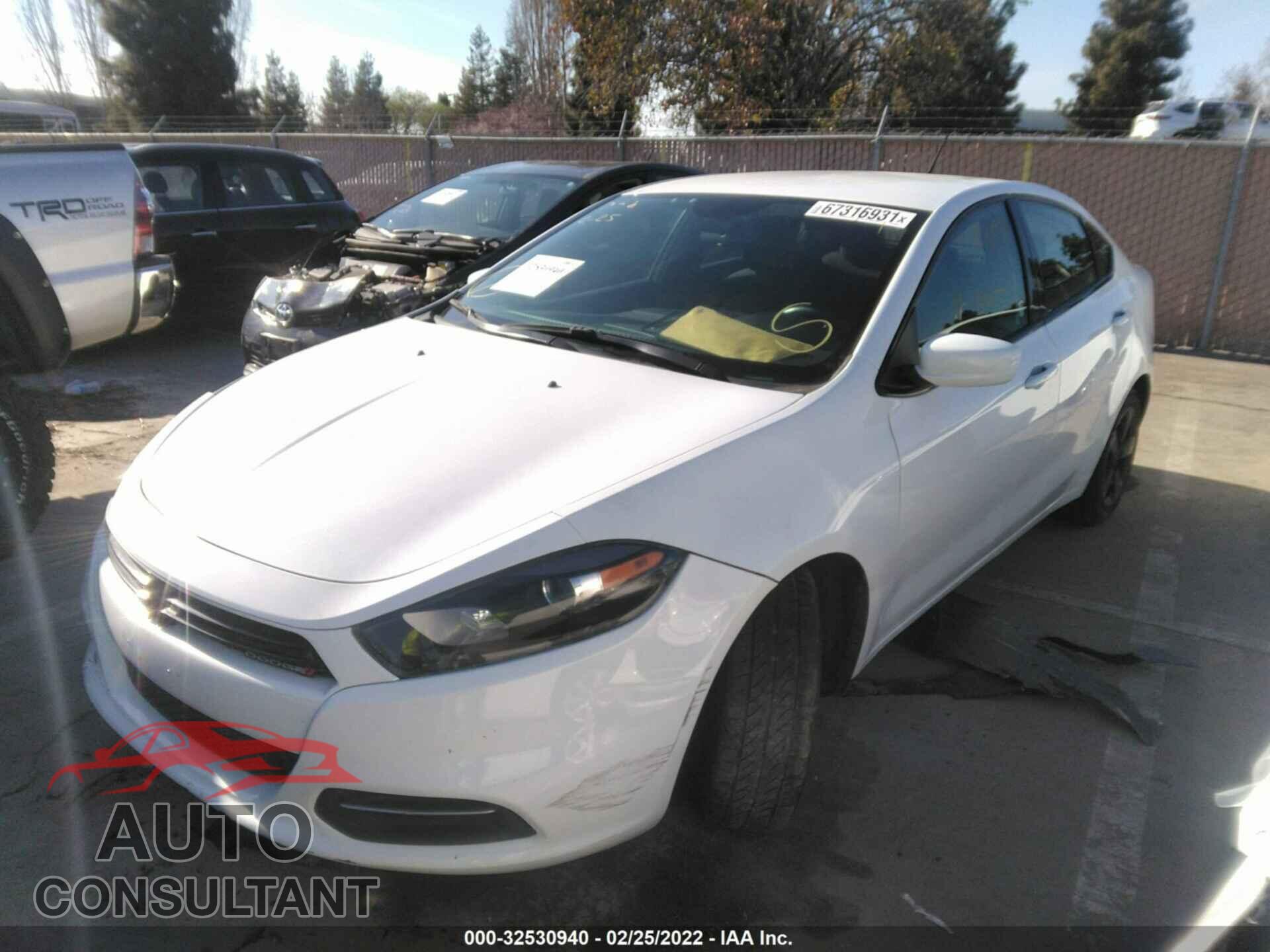 DODGE DART 2016 - 1C3CDFBA4GD652430