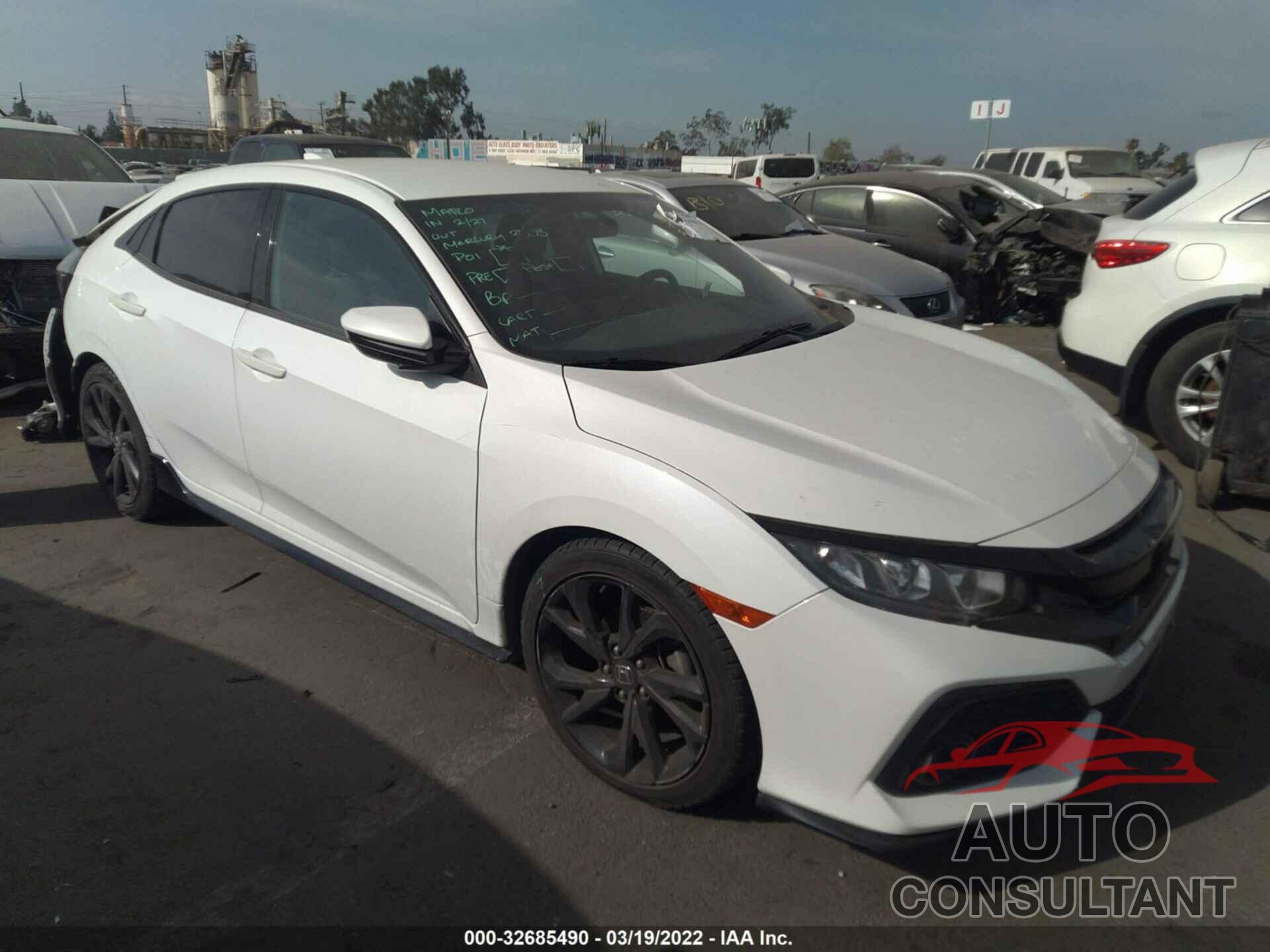 HONDA CIVIC HATCHBACK 2017 - SHHFK7H42HU210986