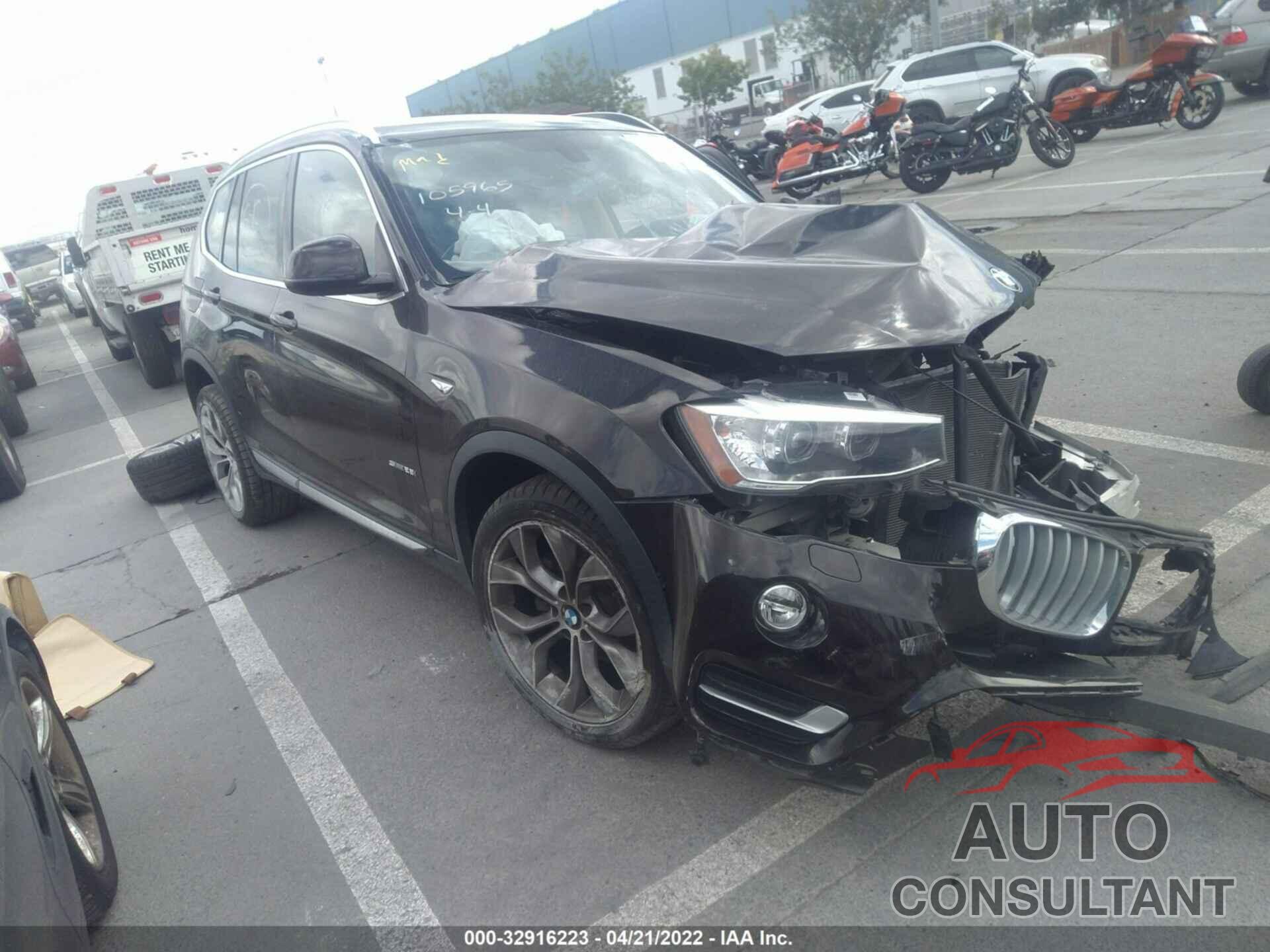 BMW X3 2016 - 5UXWZ7C57G0R32138