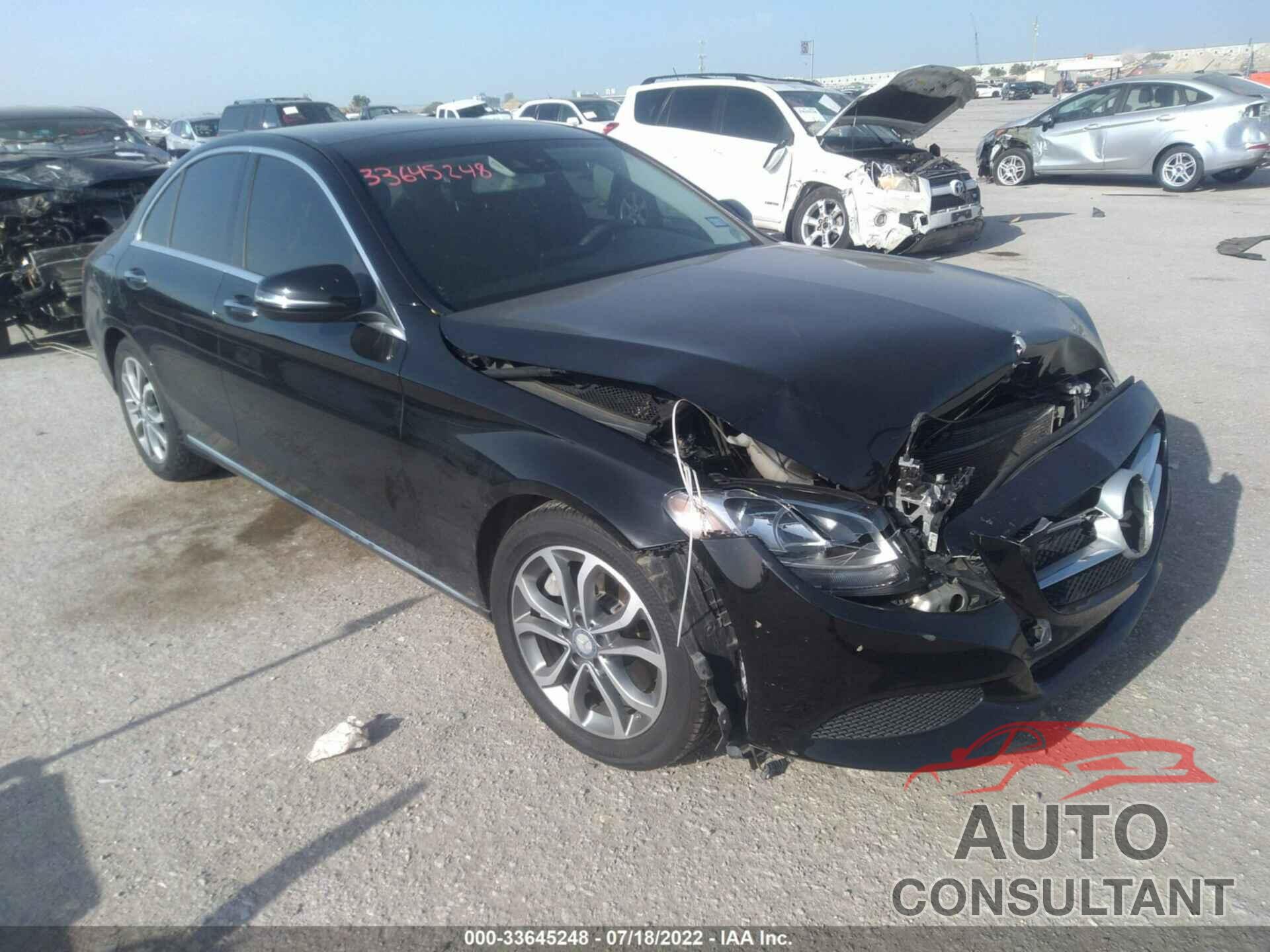 MERCEDES-BENZ C-CLASS 2016 - WDDWF4JB5GR173377