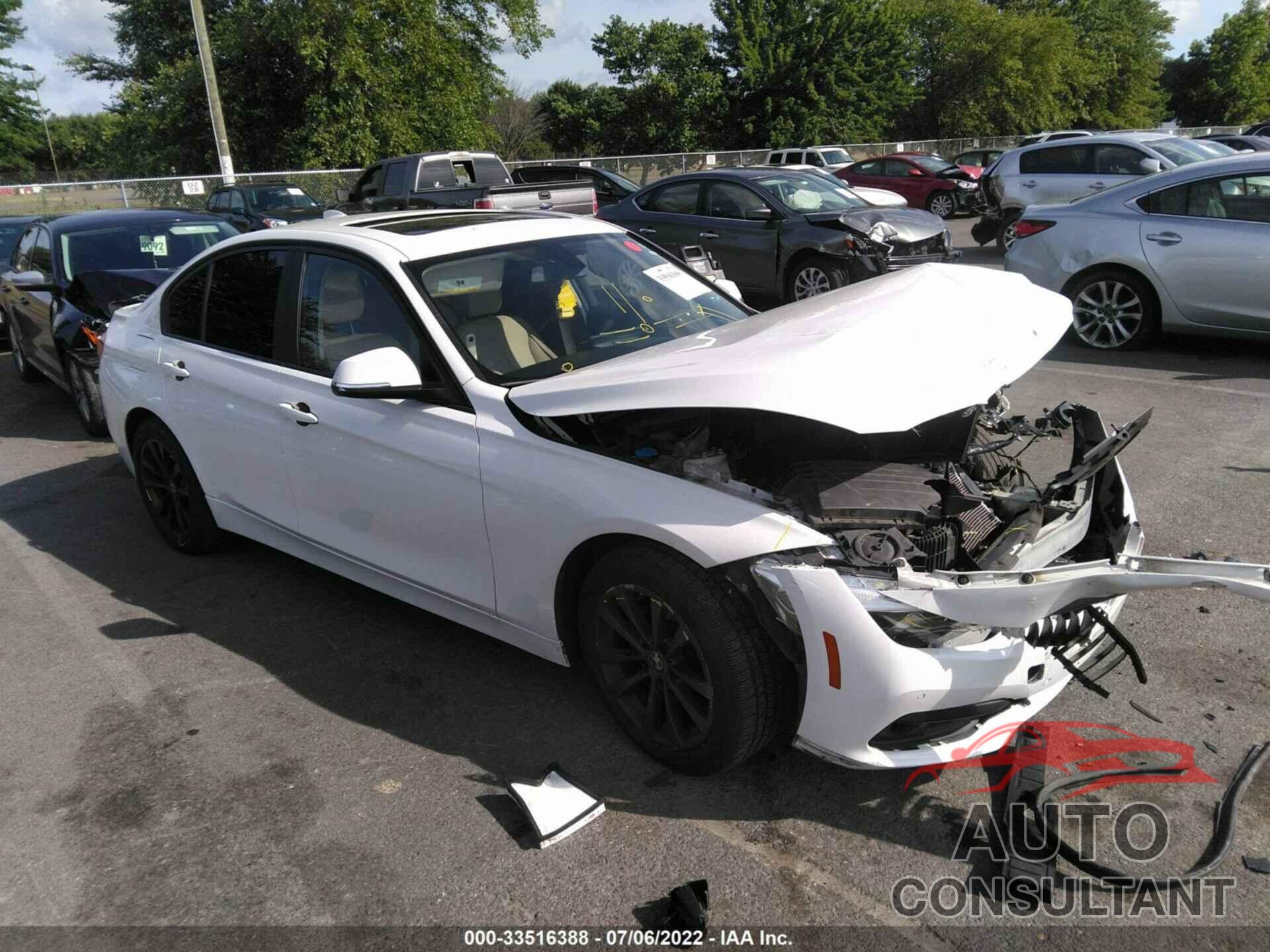 BMW 3 SERIES 2017 - WBA8E5G36HNU44660
