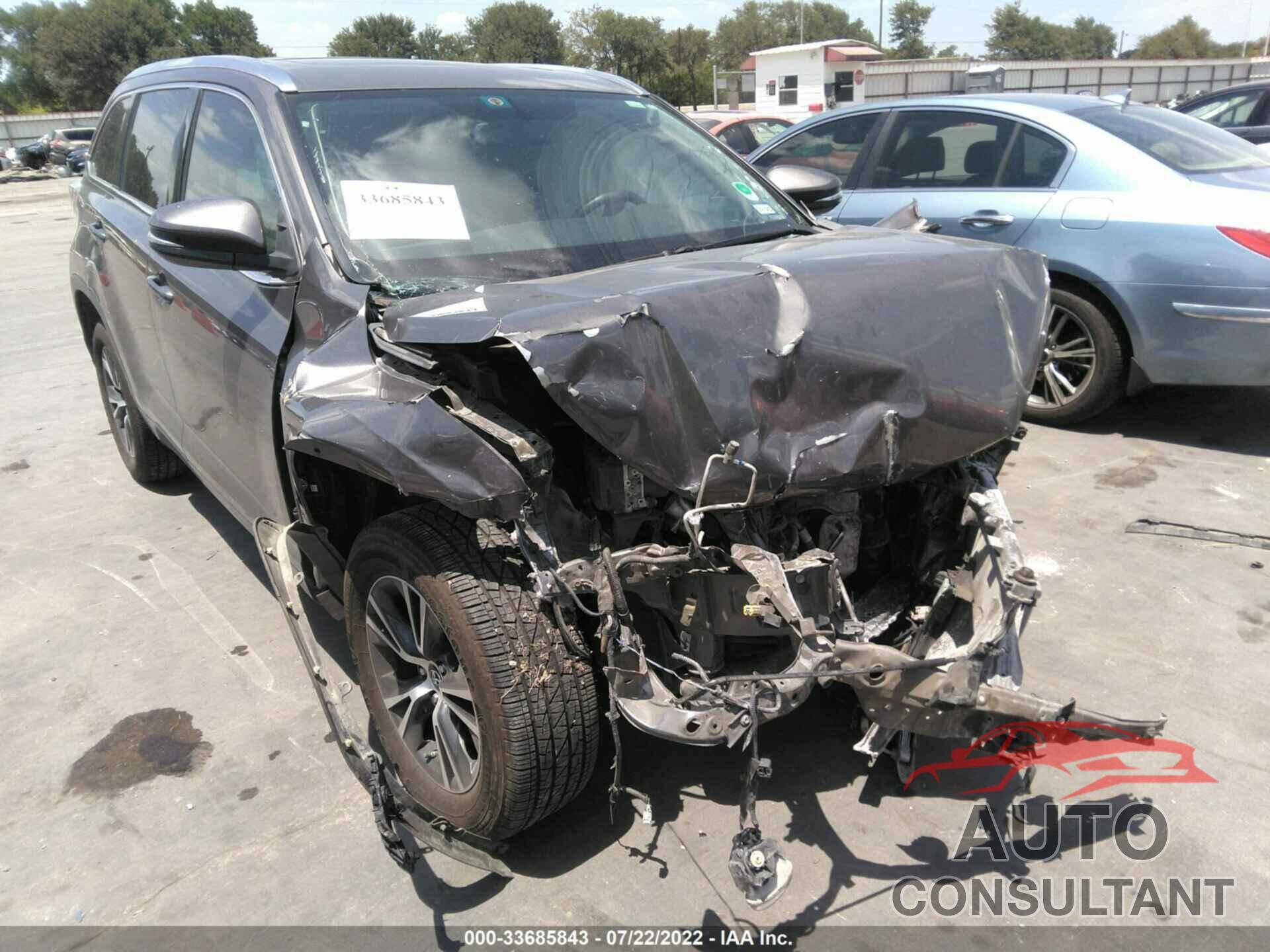 TOYOTA HIGHLANDER 2016 - 5TDKKRFH4GS161558