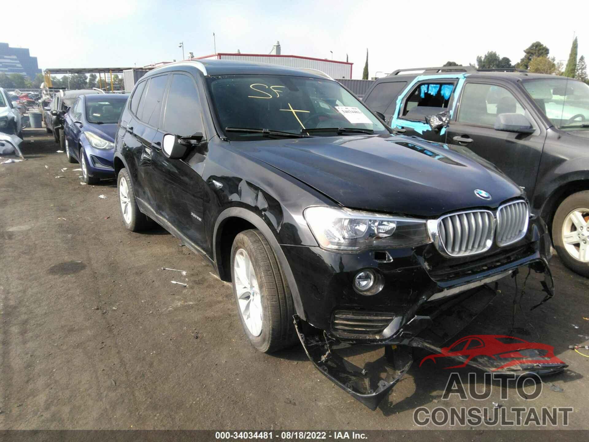 BMW X3 2017 - 5UXWX9C57H0D96250