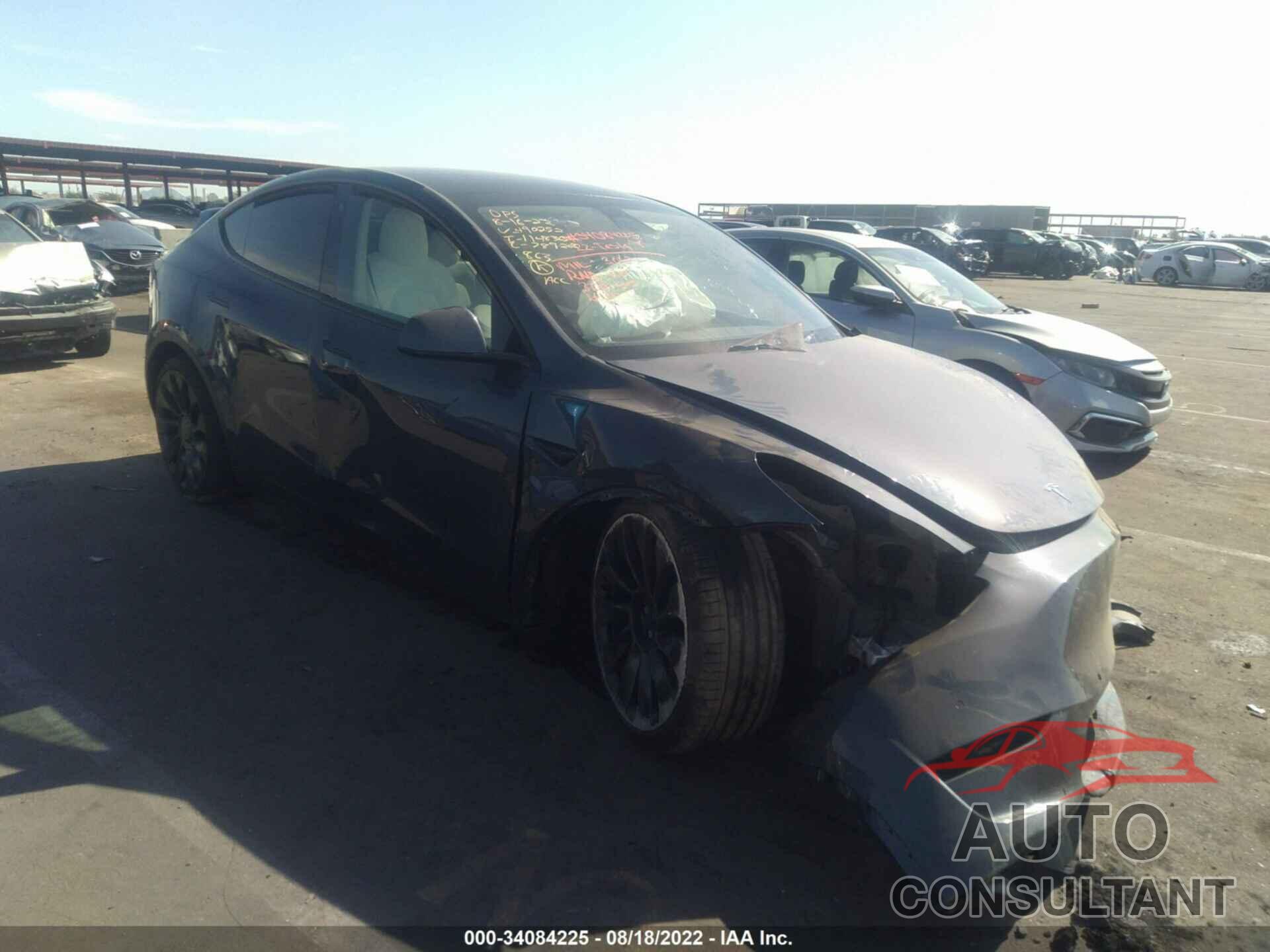 TESLA MODEL Y 2022 - 7SAYGDEF1NF490253