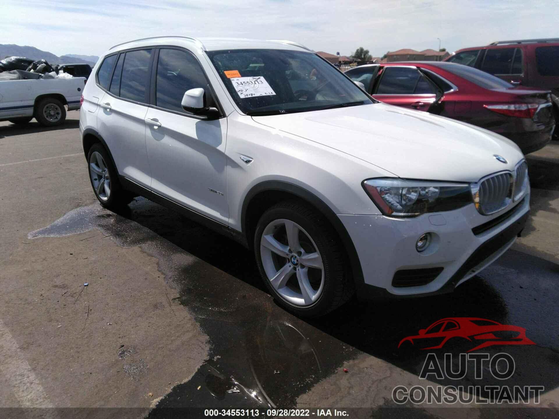 BMW X3 2017 - 5UXWZ7C37H0X42033