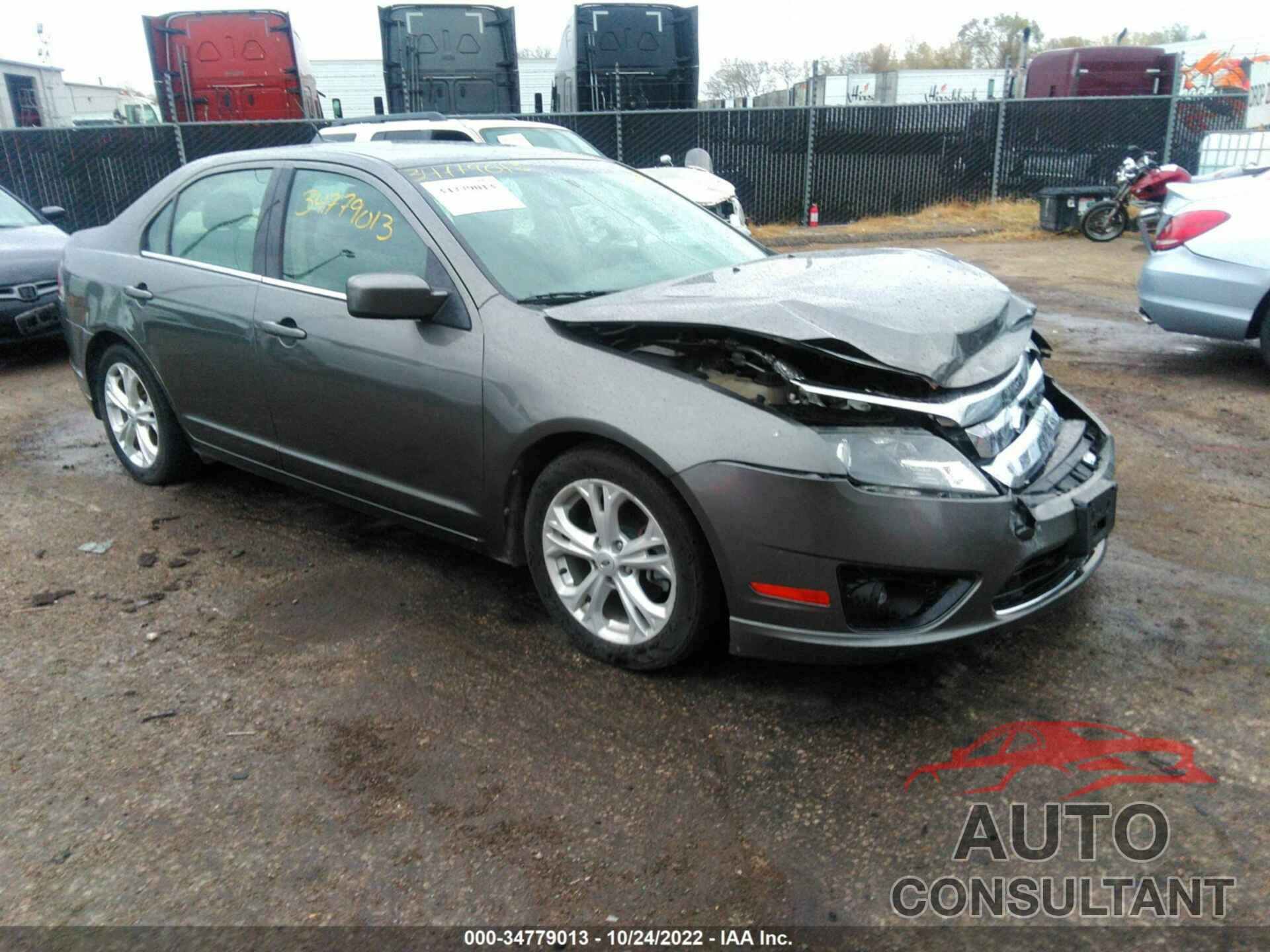 FORD FUSION 2012 - 3FAHP0HA2CR258574