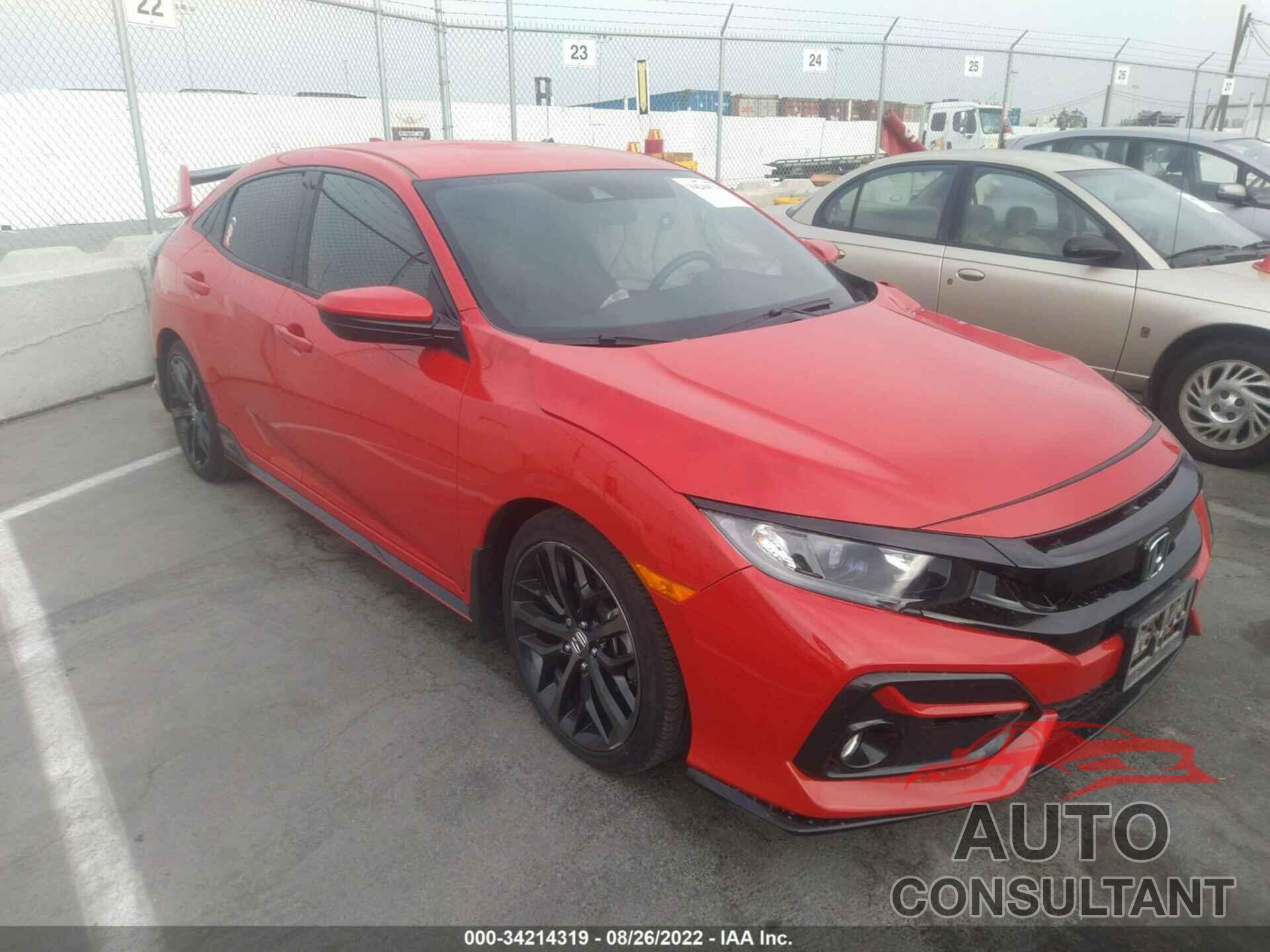 HONDA CIVIC HATCHBACK 2021 - SHHFK7H41MU404757