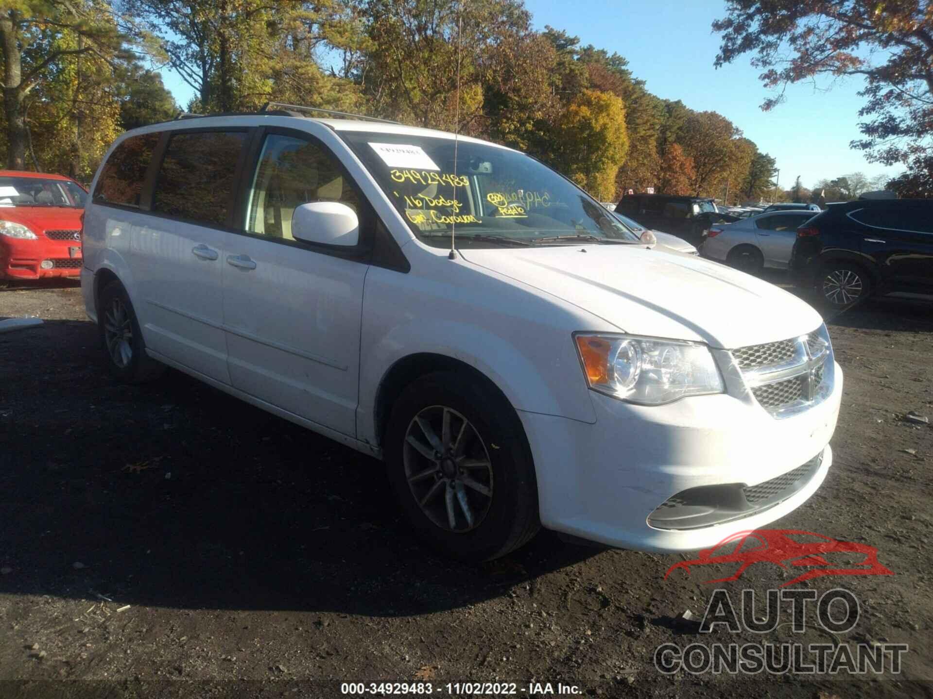 DODGE GRAND CARAVAN 2016 - 2C4RDGCG4GR178460