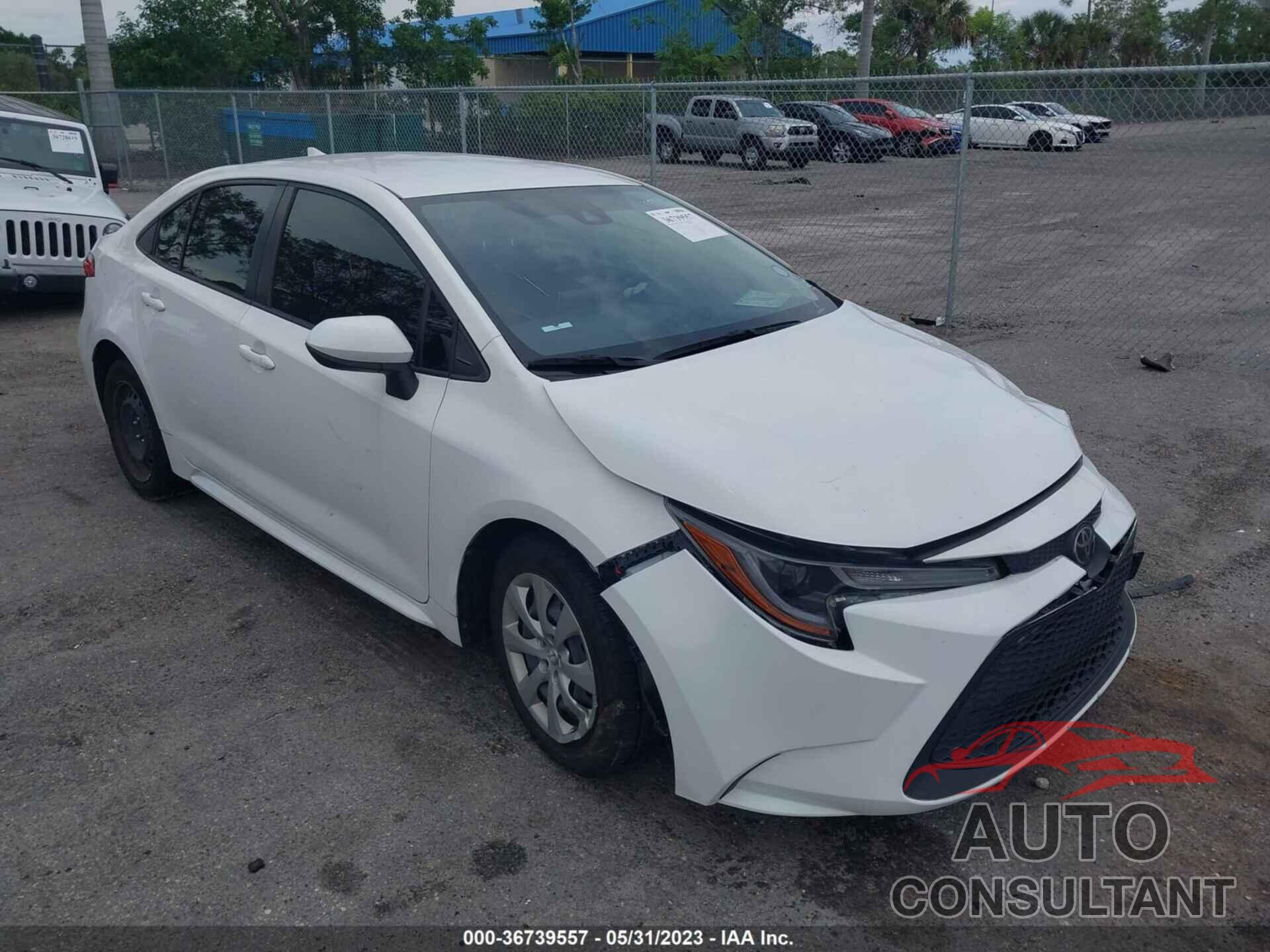 TOYOTA COROLLA 2020 - JTDEPRAE2LJ029532