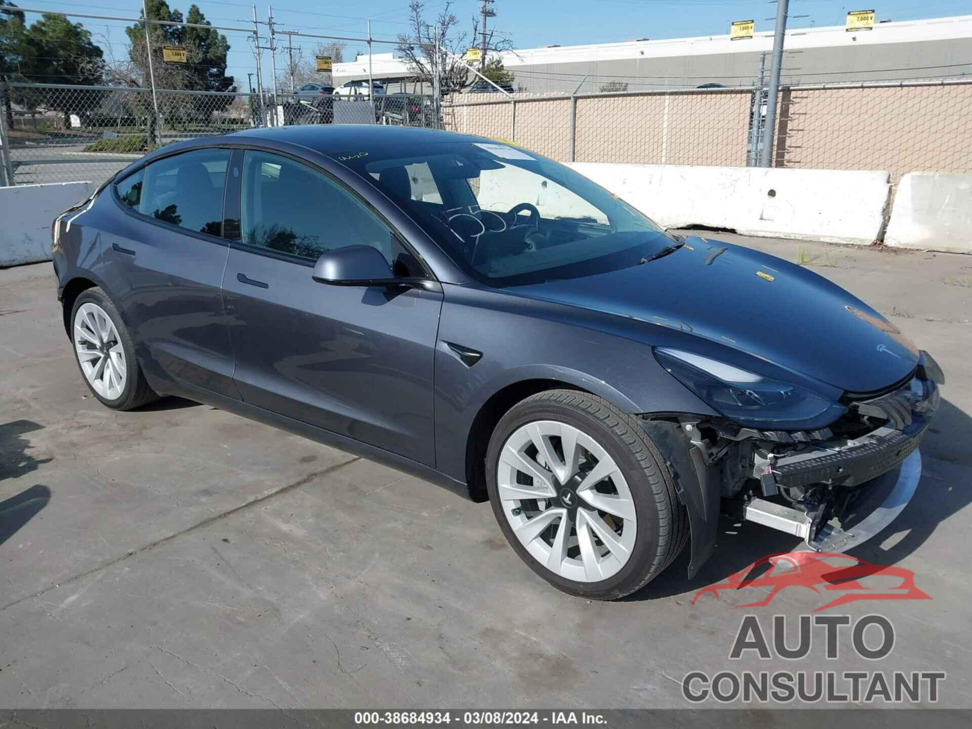 TESLA MODEL 3 2022 - 5YJ3E1EB8NF117350